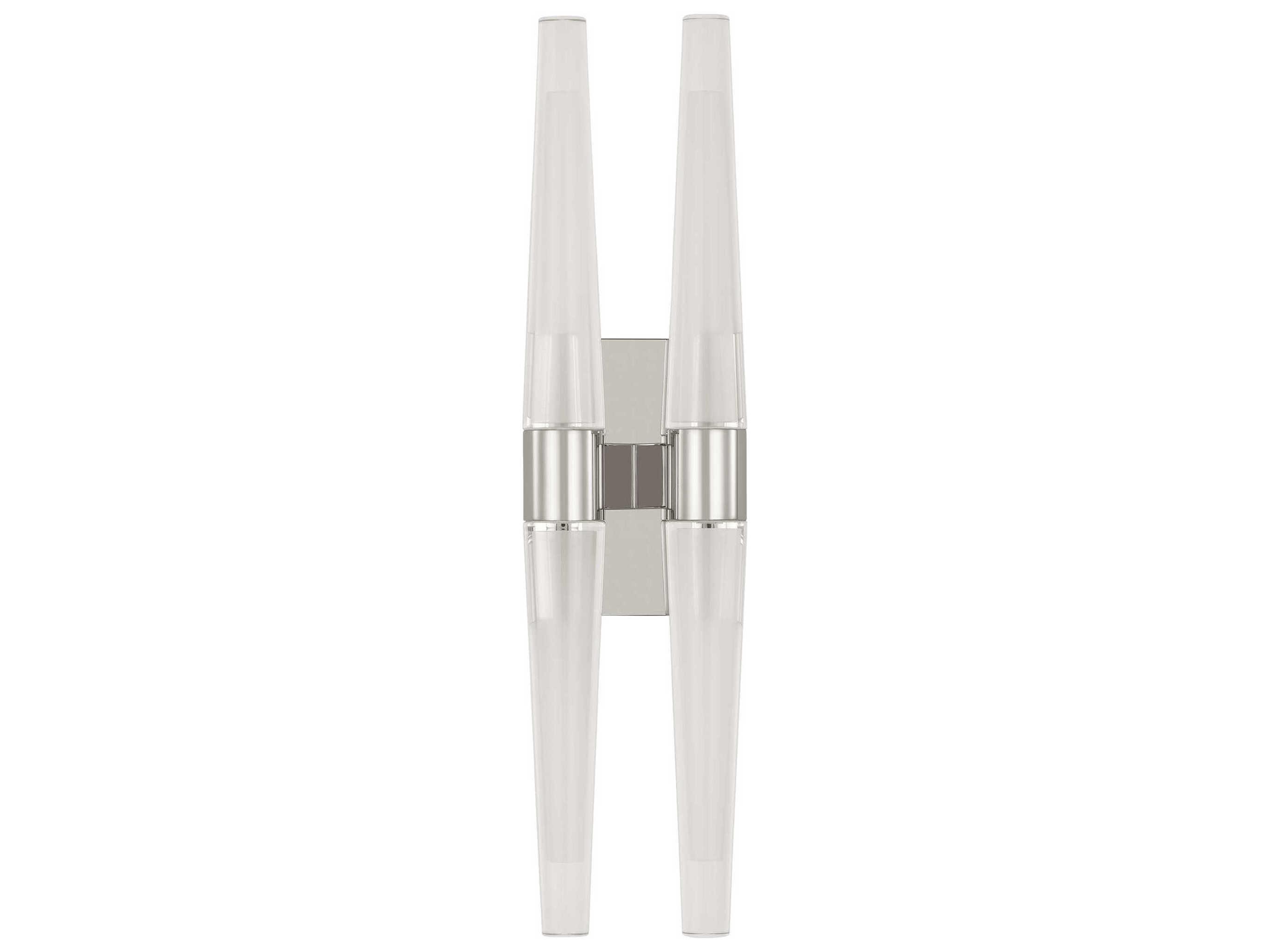 Visual Comfort Modern Lassell 4-Light Polished Nickel Wall Sconce