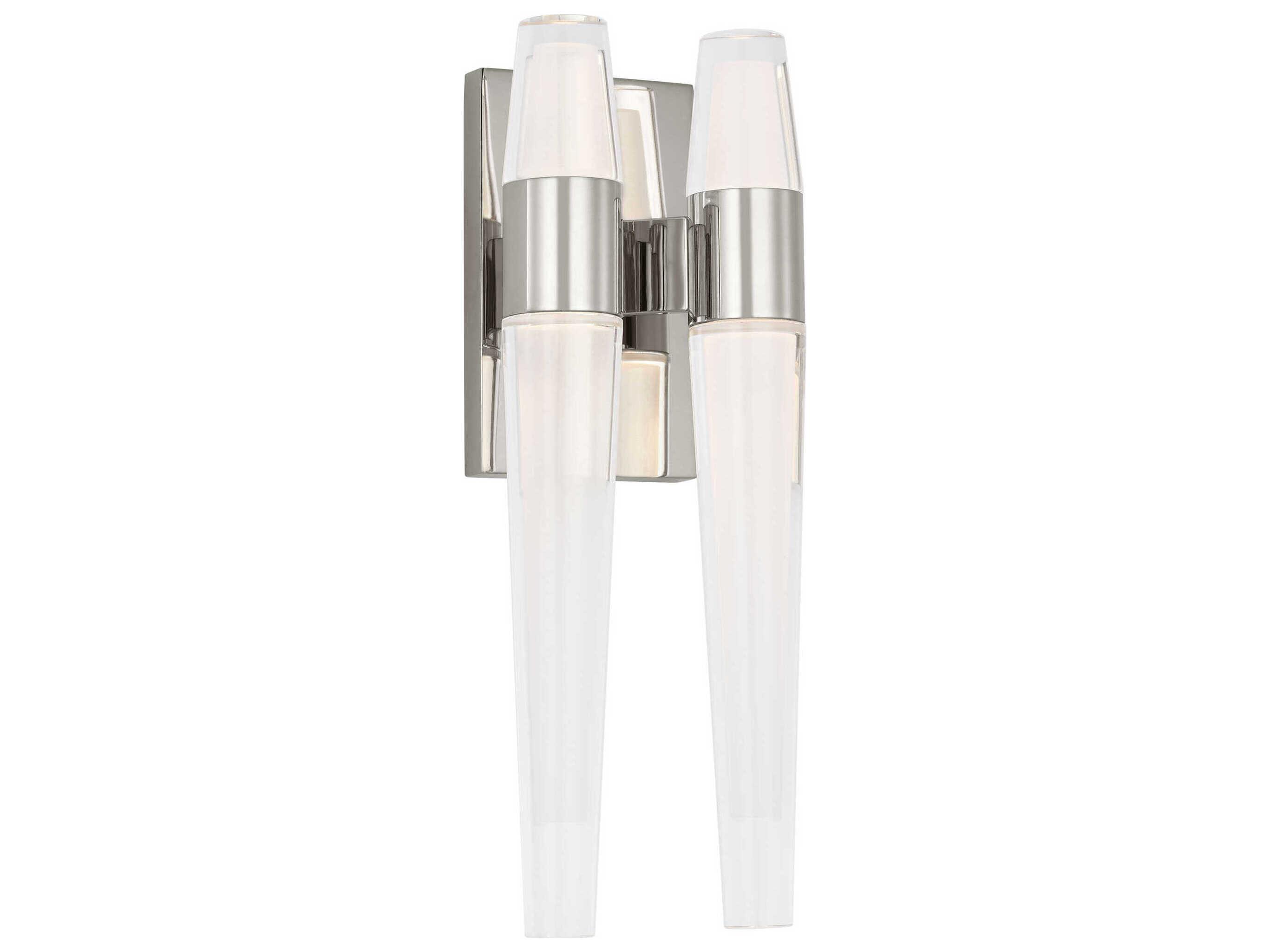 Visual Comfort Modern Lassell 4-Light Polished Nickel Wall Sconce