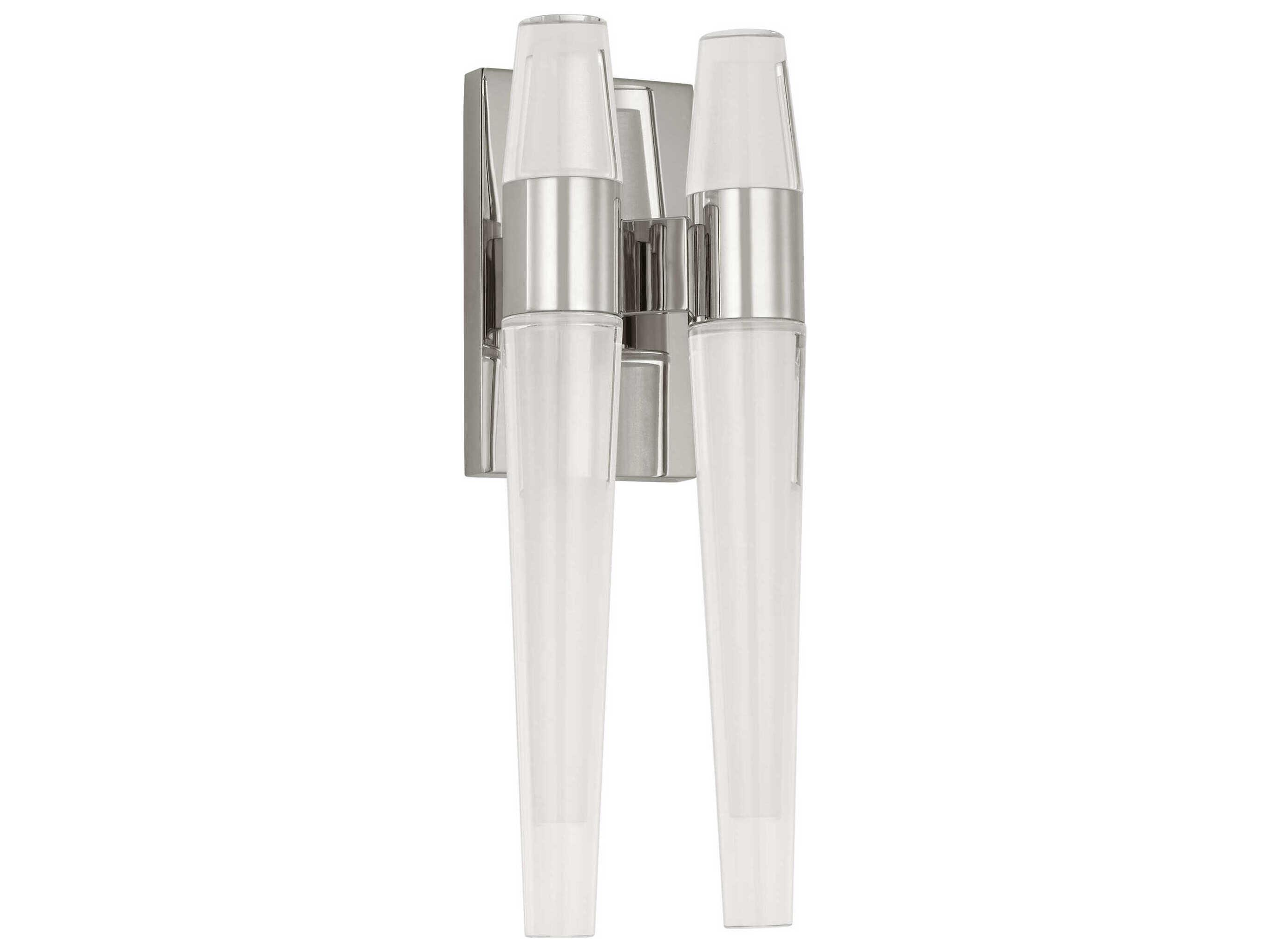 Visual Comfort Modern Lassell 4-Light Polished Nickel Wall Sconce