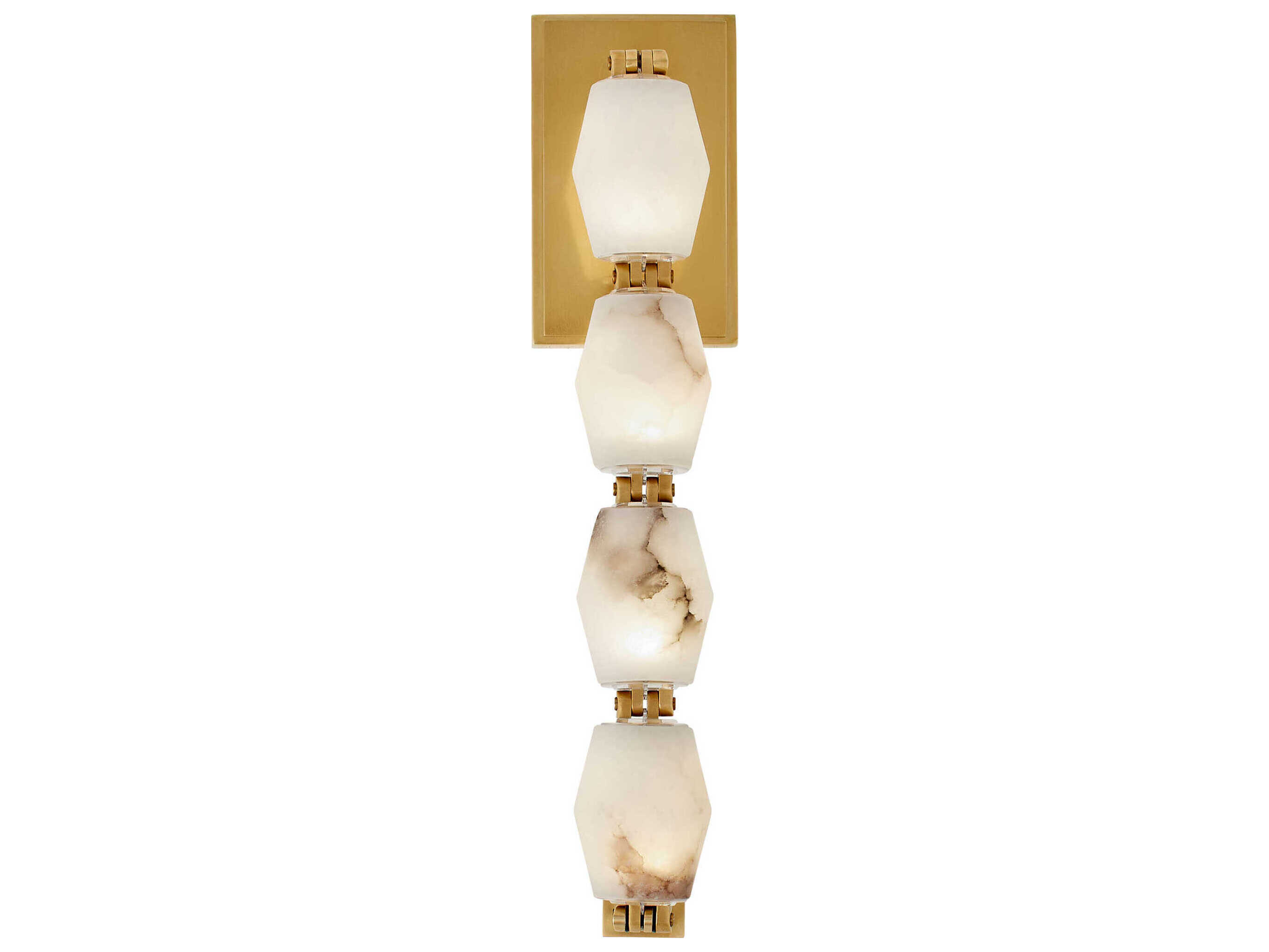 Visual Comfort Modern Collier 1-Light Hand Rubbed Antique Brass Wall Sconce