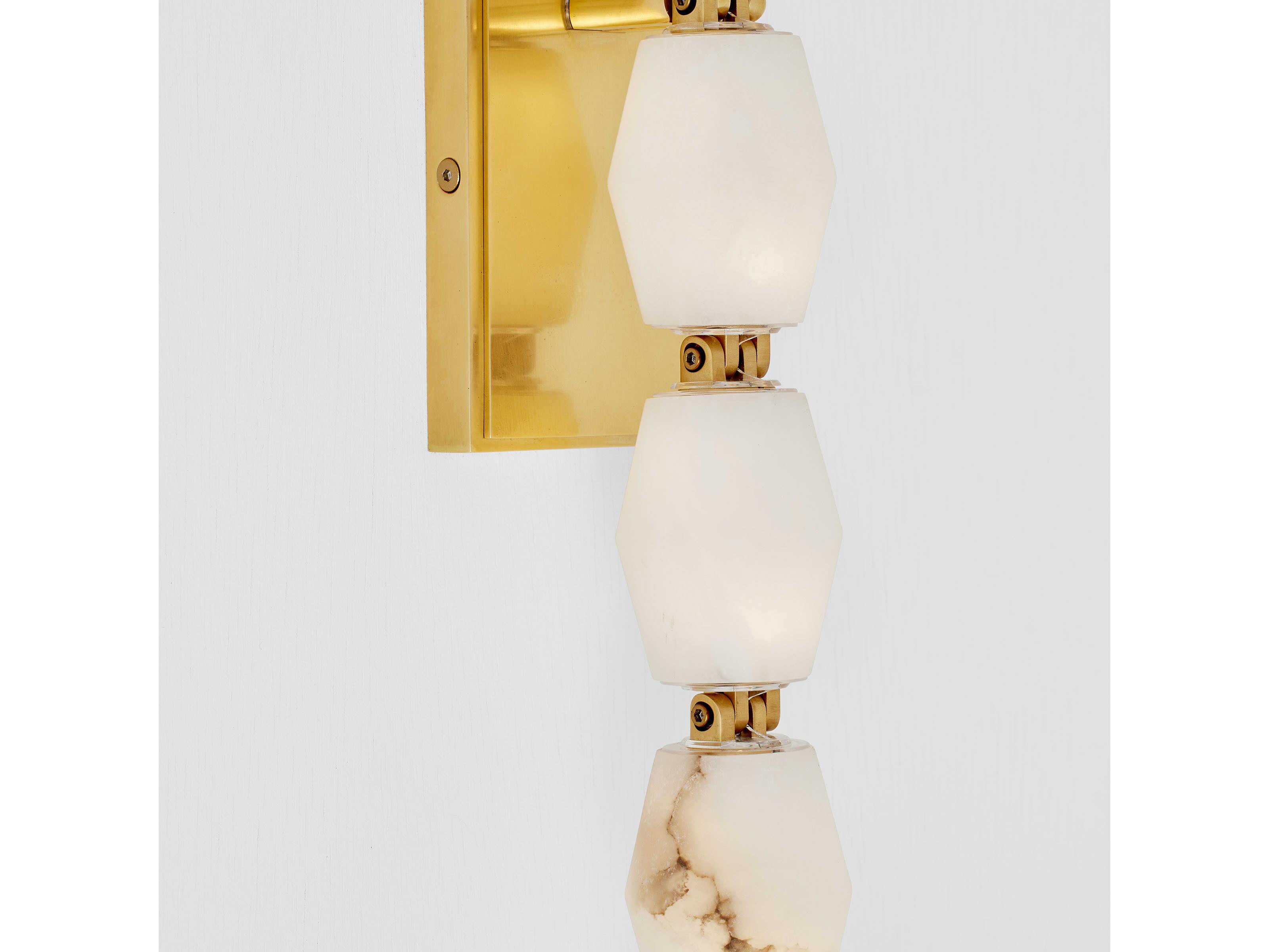 Visual Comfort Modern Collier 1-Light Hand Rubbed Antique Brass Wall Sconce