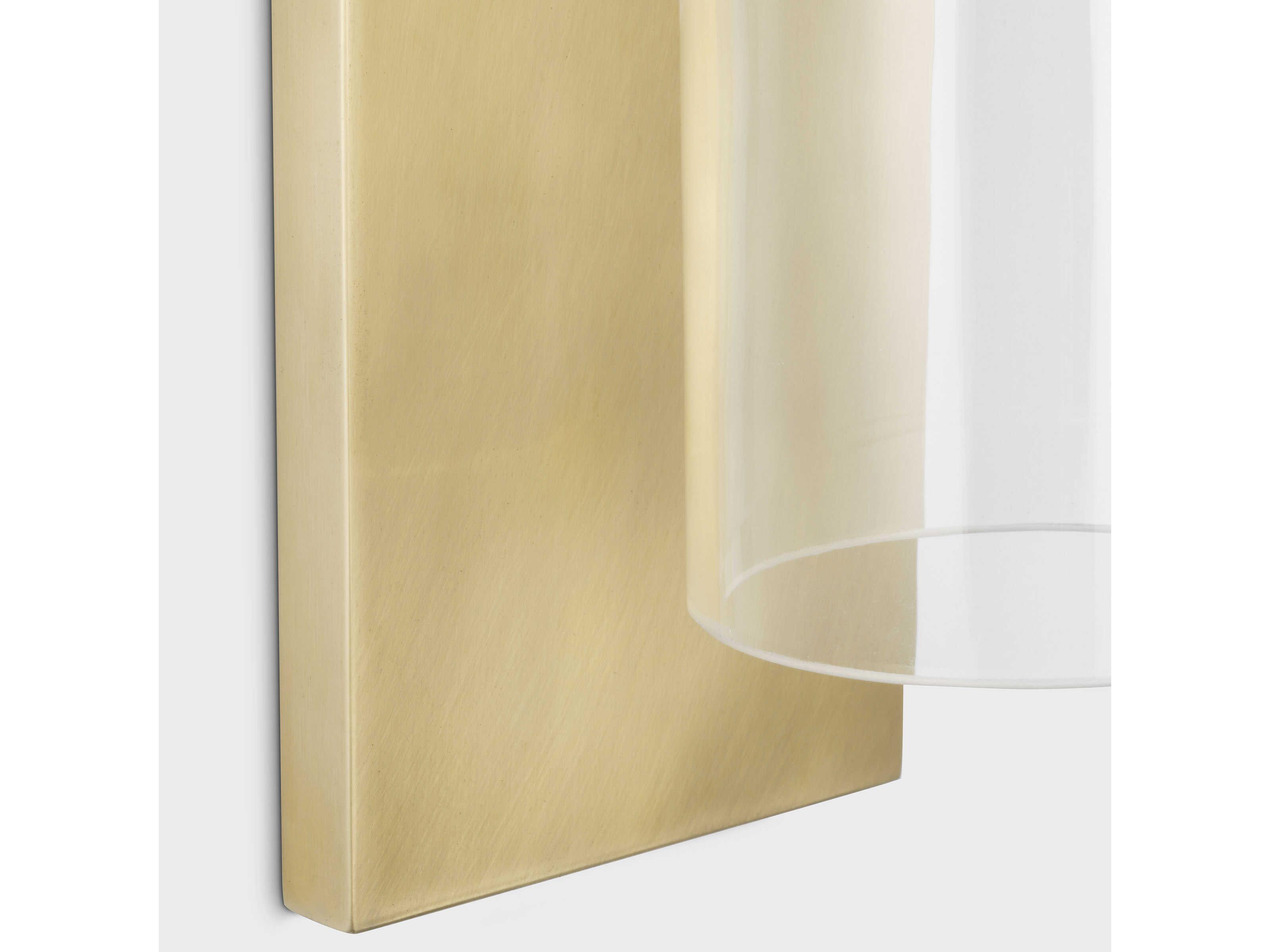 Visual Comfort Modern Leano 1-Light Brass Wall Sconce