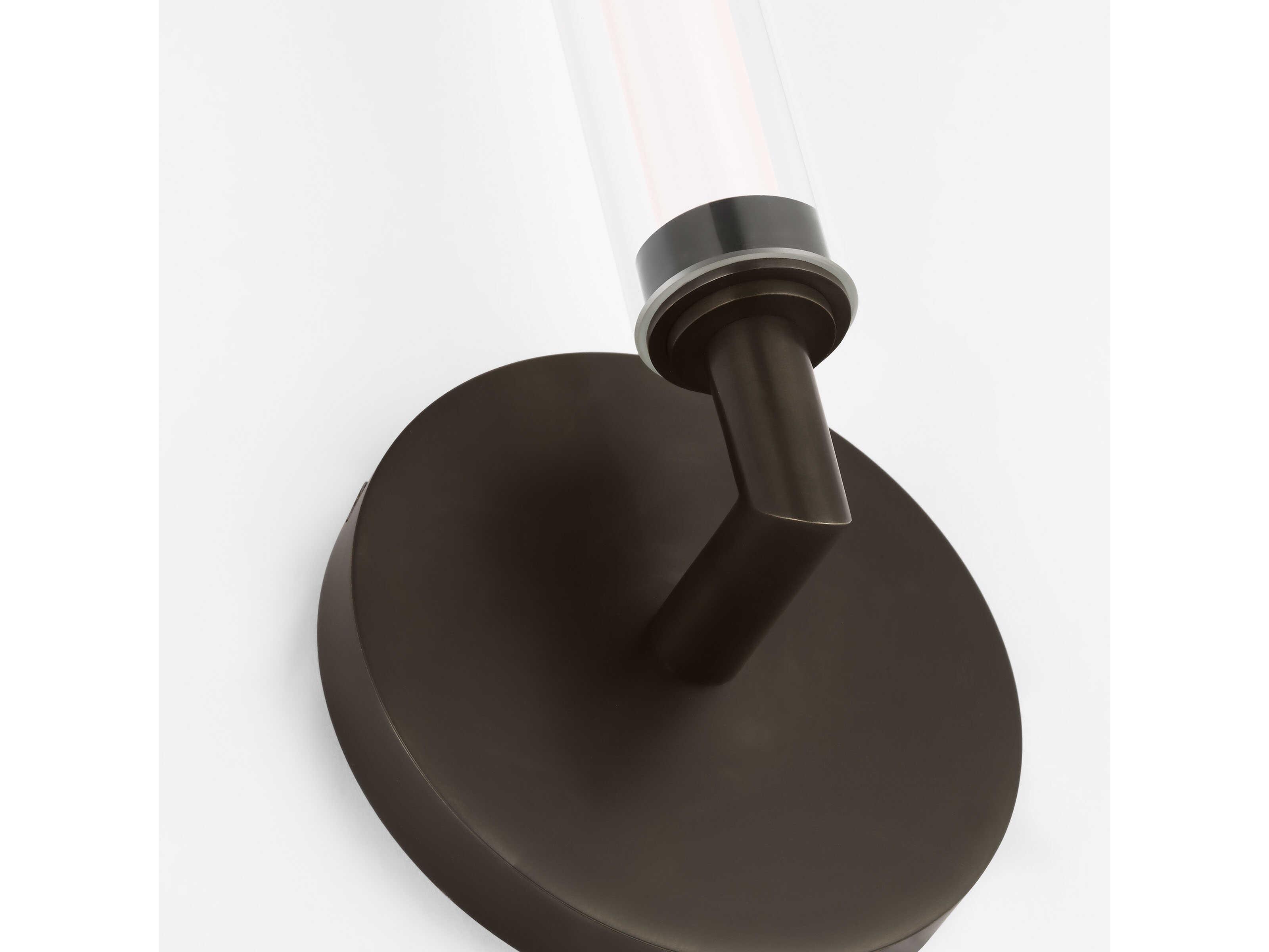 Visual Comfort Modern Poza 1-Light Bronze Wall Sconce