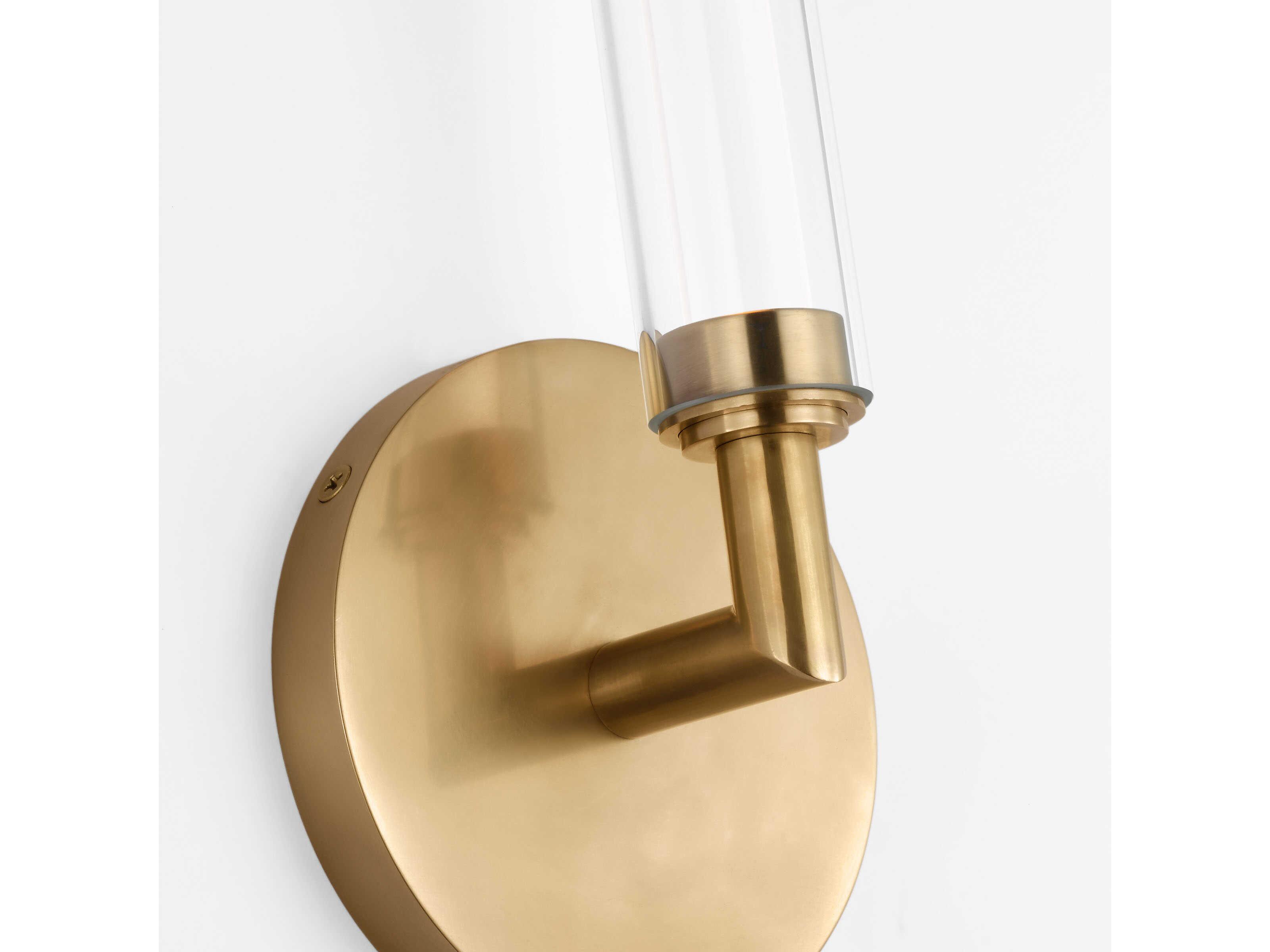 Visual Comfort Modern Poza 1-Light Brass Wall Sconce