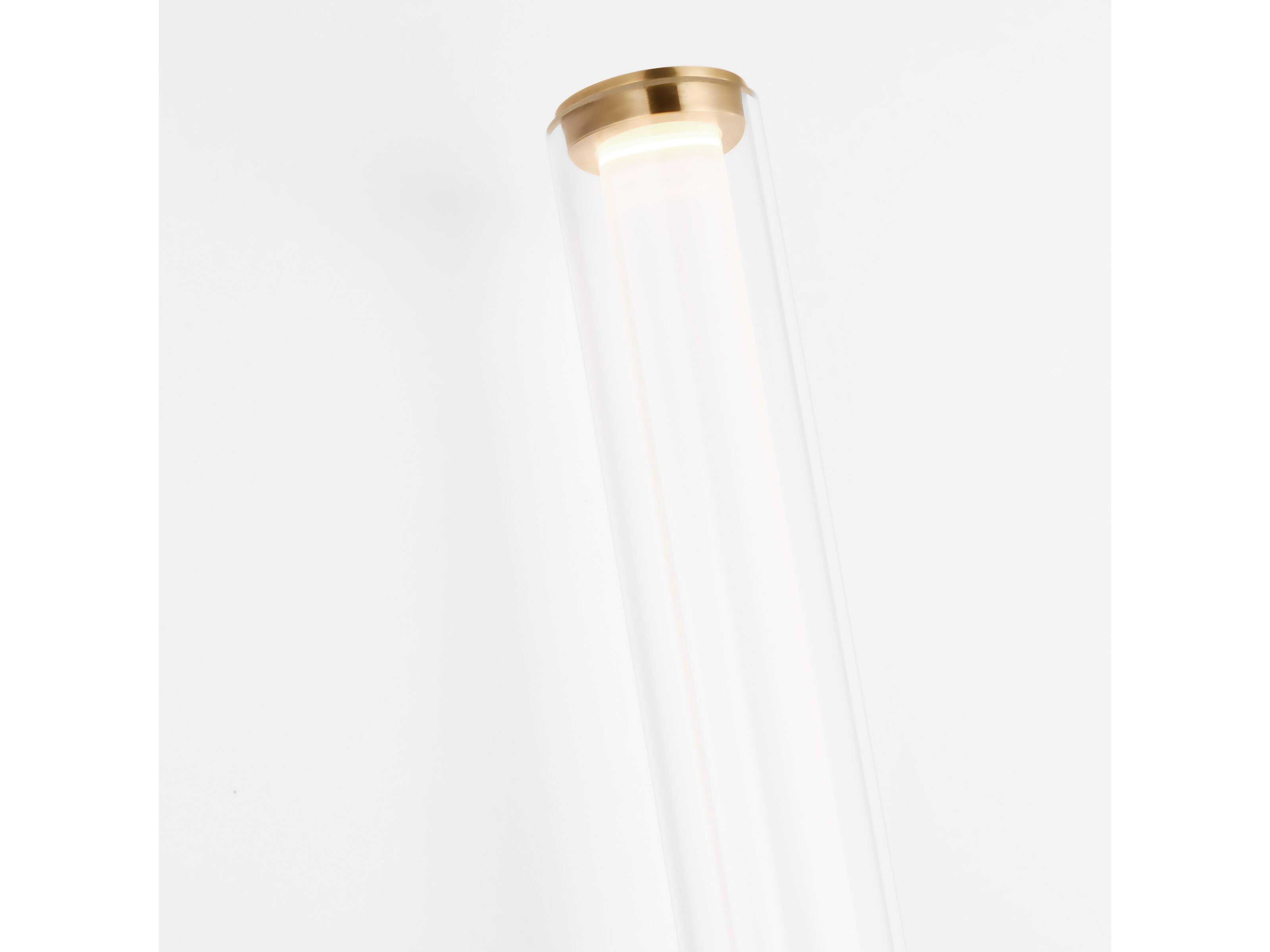 Visual Comfort Modern Poza 1-Light Brass Wall Sconce