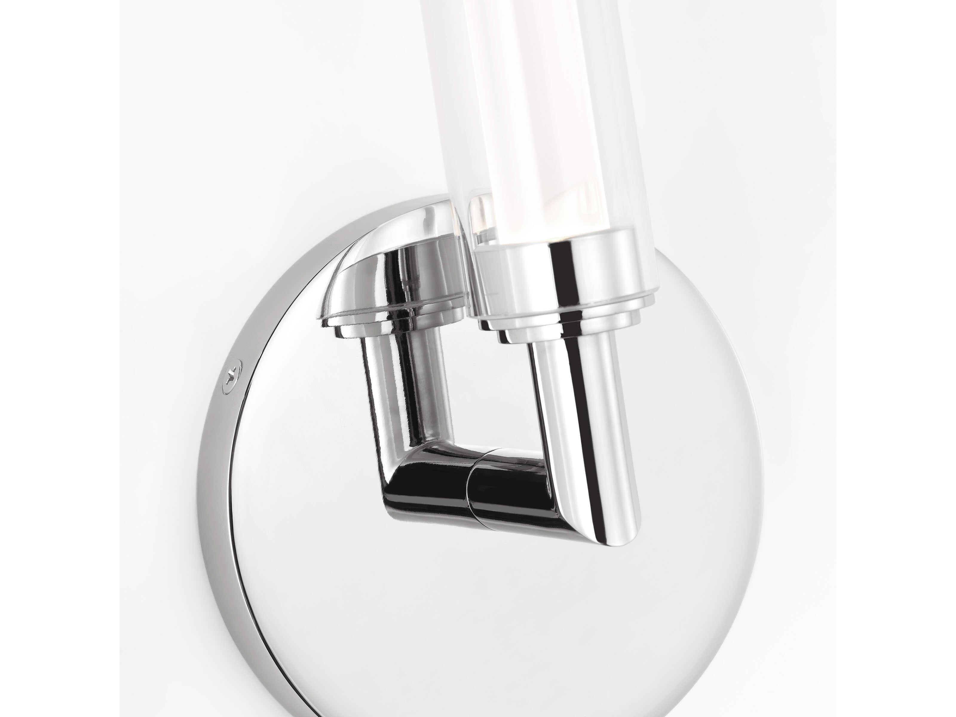 Visual Comfort Modern Poza 1-Light Polished Nickel Wall Sconce
