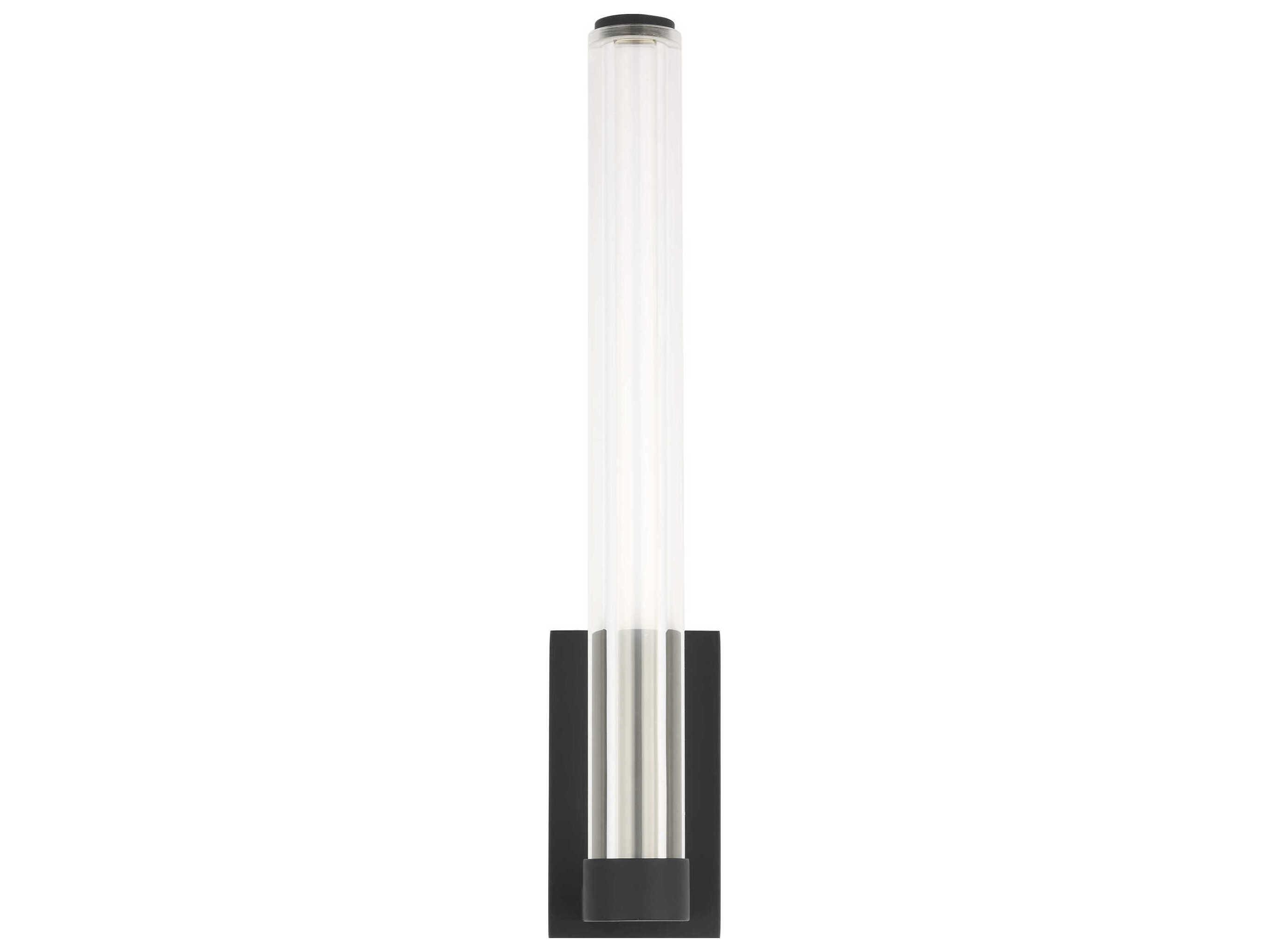 Visual Comfort Modern Reiya 1-Light Nightshade Black Wall Sconce
