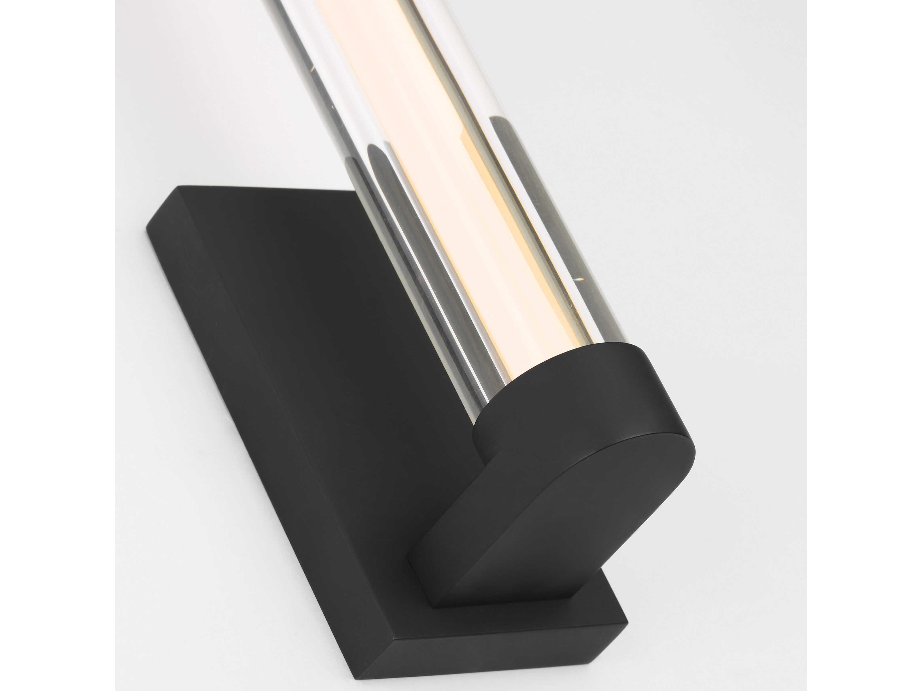 Visual Comfort Modern Reiya 1-Light Nightshade Black Wall Sconce