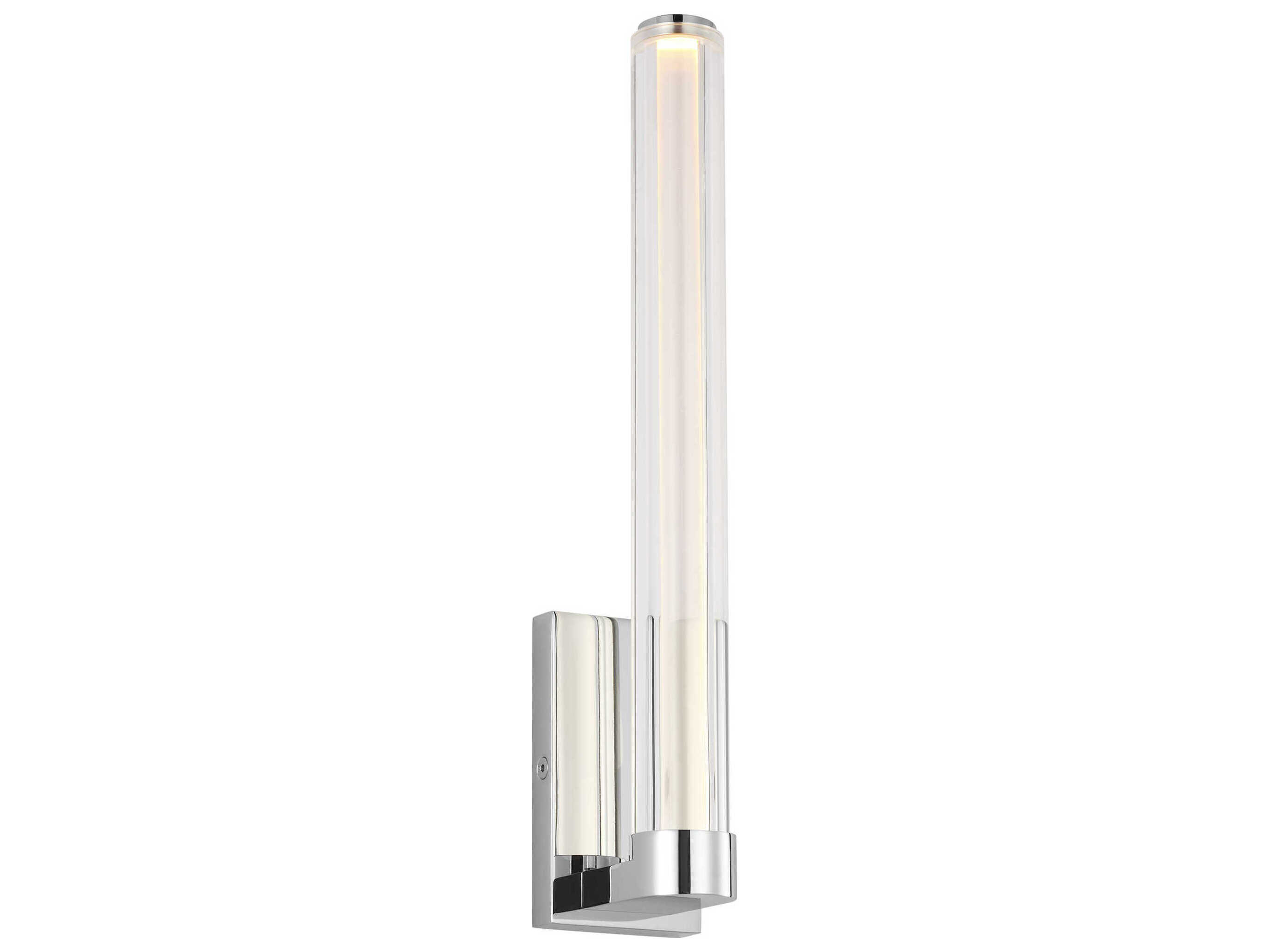 Visual Comfort Modern Reiya 1-Light Chrome Wall Sconce