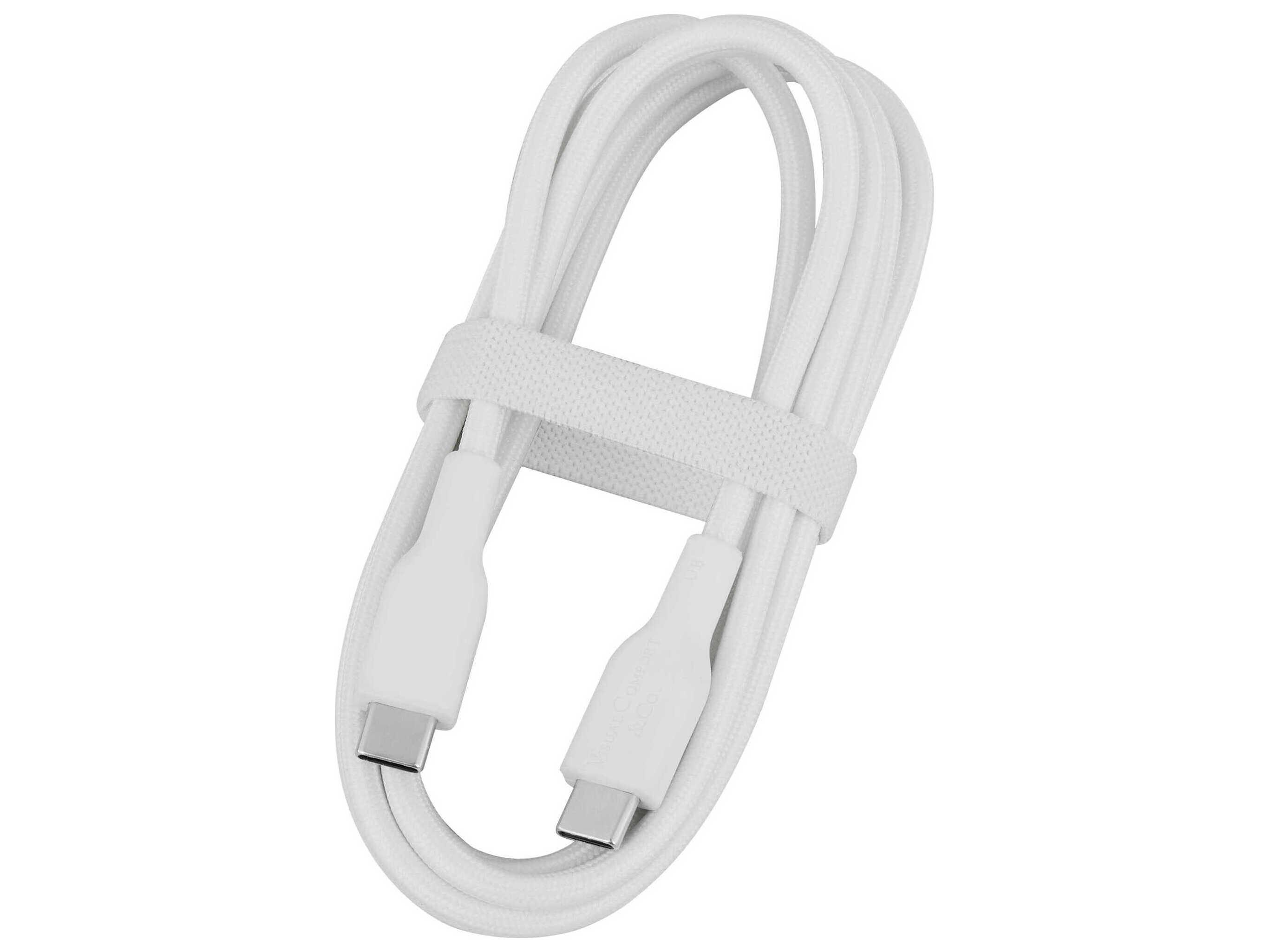 Visual Comfort Modern White USB-C Wall Charger