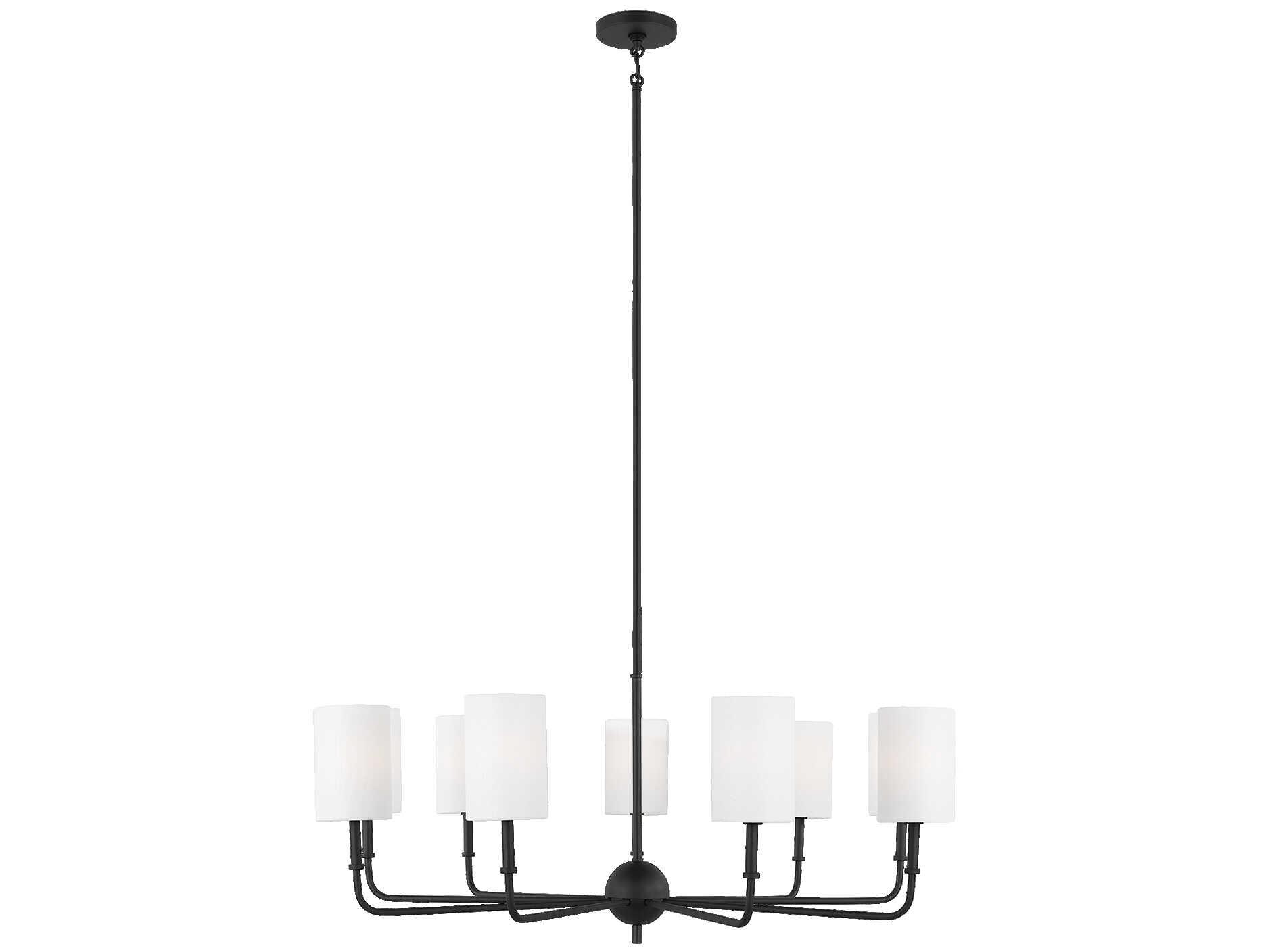 Visual Comfort Studio Foxdale 9-Light Midnight Black Candelabra Chandelier