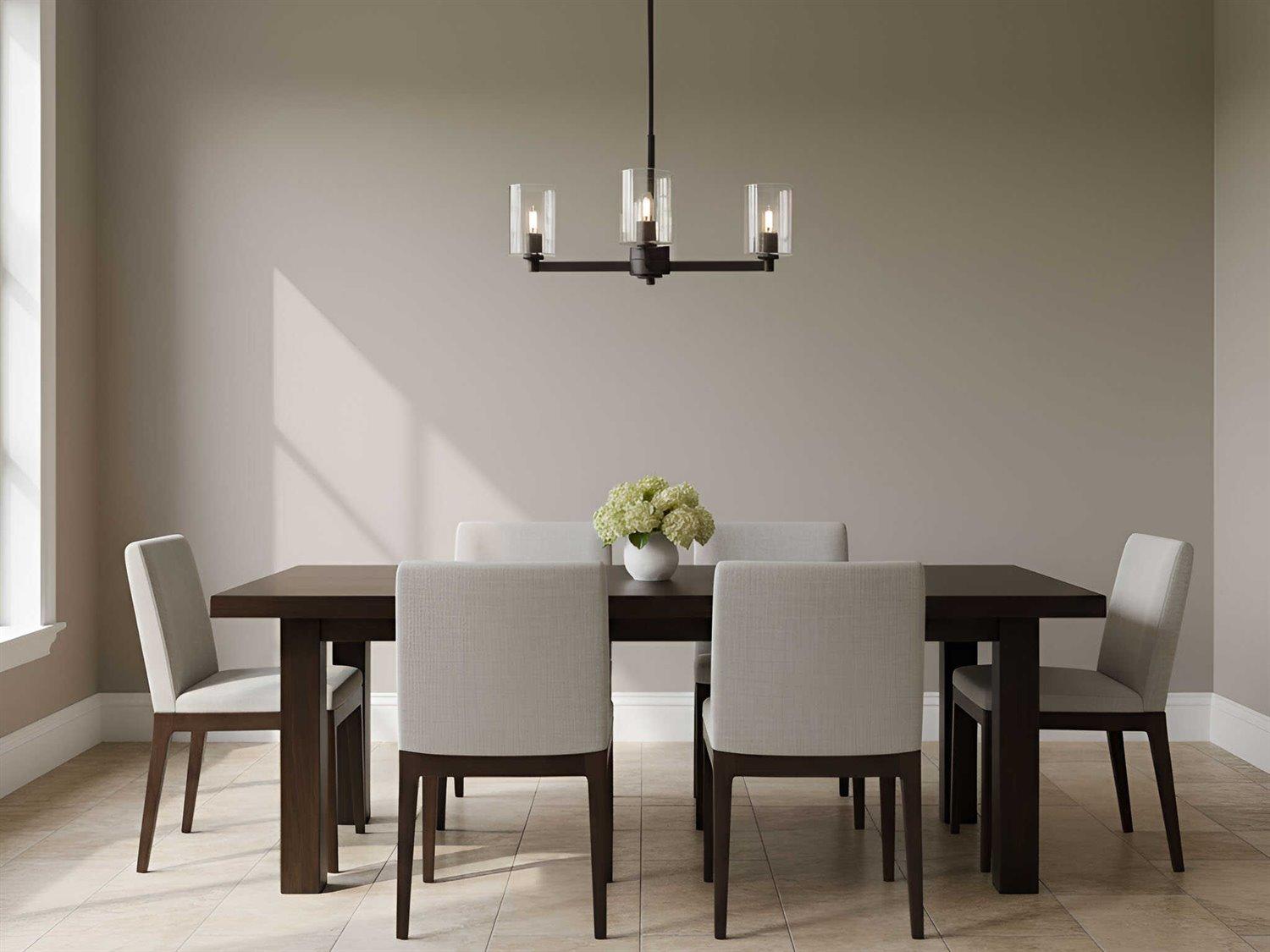 Visual Comfort Studio Fullton 3-Light Midnight Black Candelabra Cylinder Chandelier