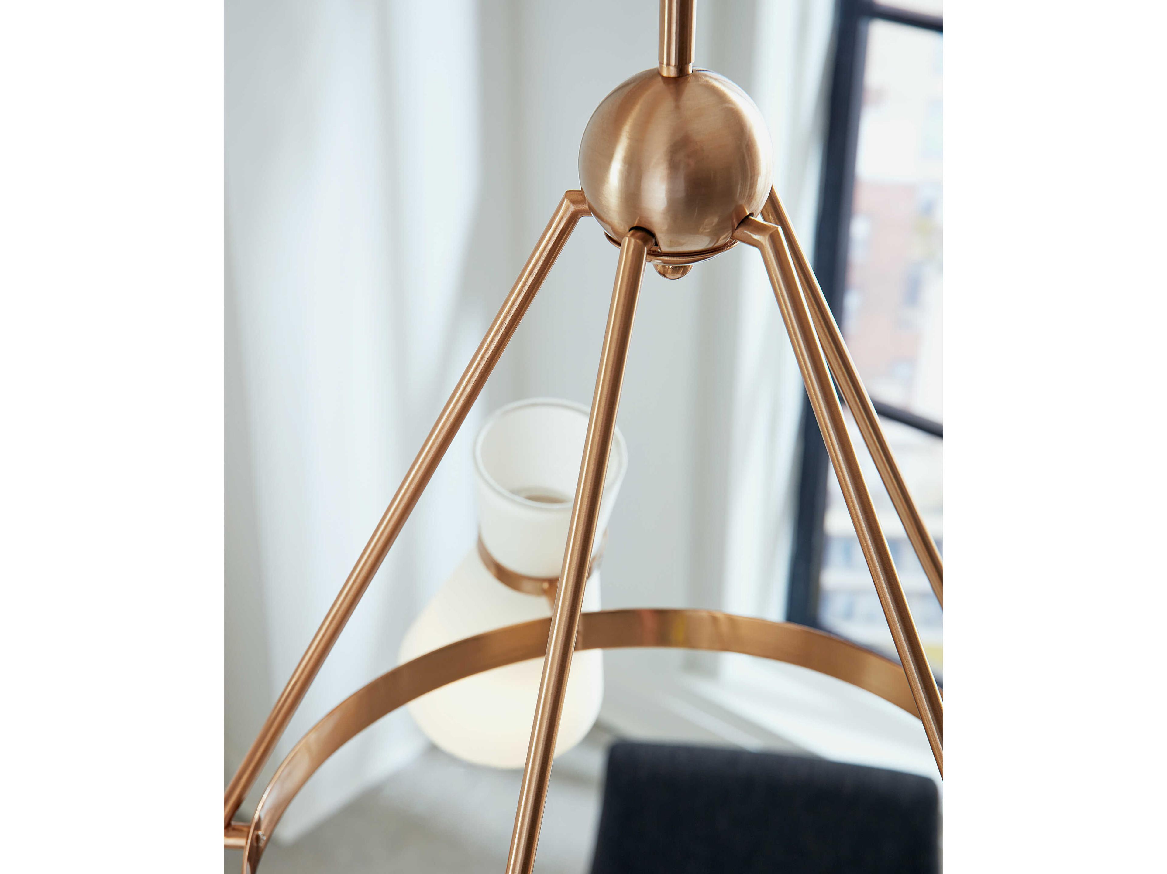 Visual Comfort Studio Clark 5-Light Satin Brass Chandelier