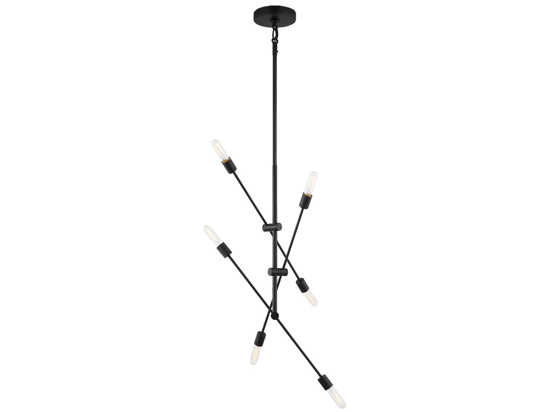 Visual Comfort Studio Axis 6-Light Midnight Black Chandelier