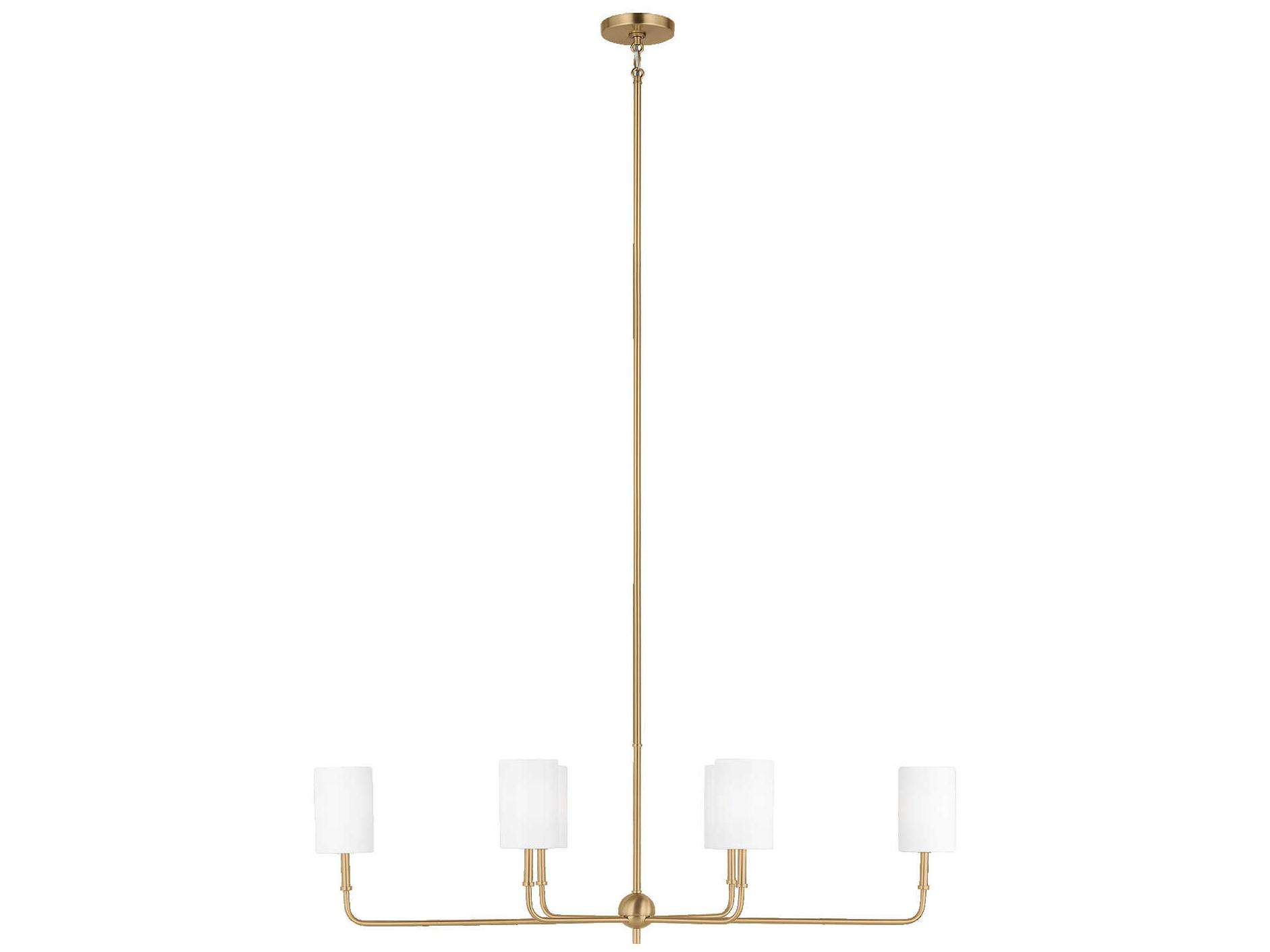 Visual Comfort Studio Foxdale 6-Light Satin Brass Island Pendant