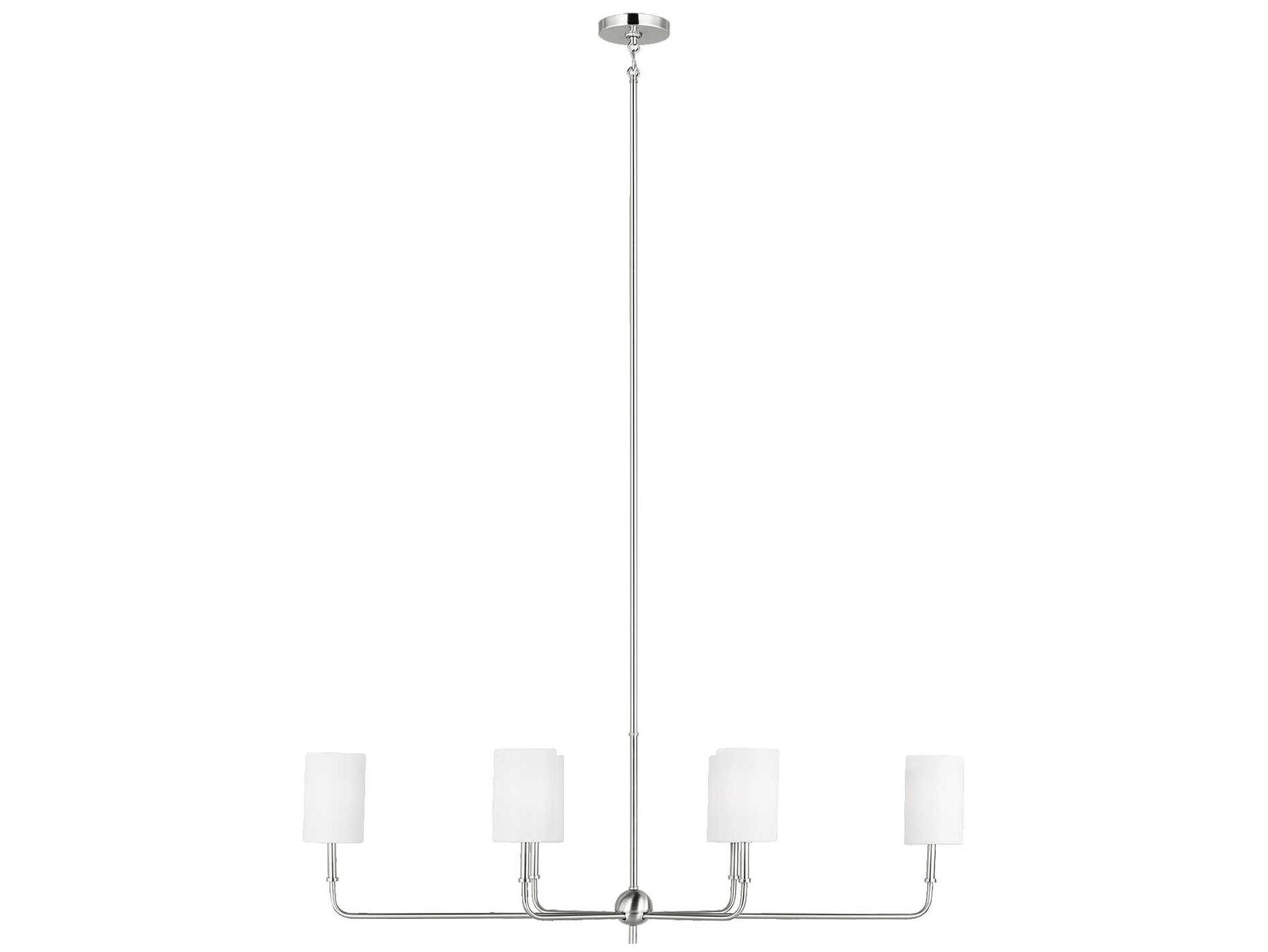Visual Comfort Studio Foxdale 6-Light Brushed Nickel Island Pendant