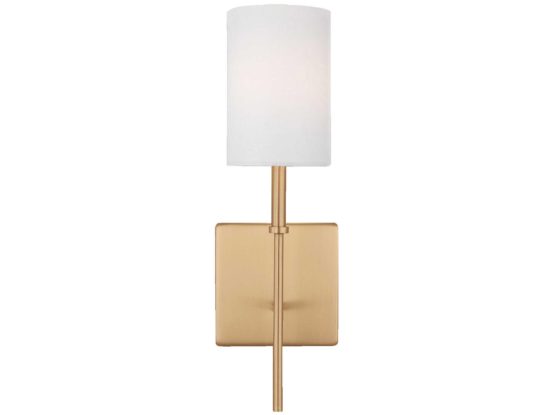 Visual Comfort Studio Foxdale 1-Light Satin Brass Wall Sconce
