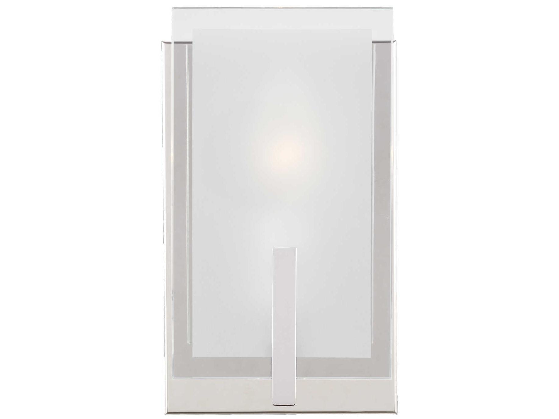 Visual Comfort Studio Syll 1-Light Chrome Wall Sconce
