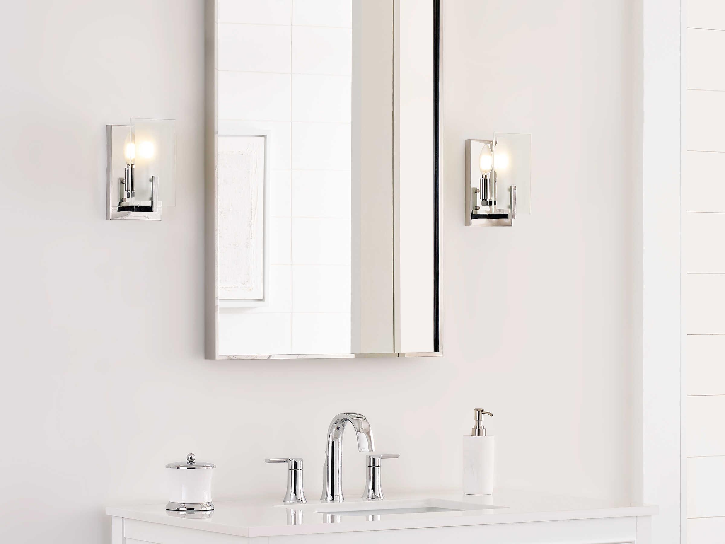 Visual Comfort Studio Syll 1-Light Chrome Wall Sconce