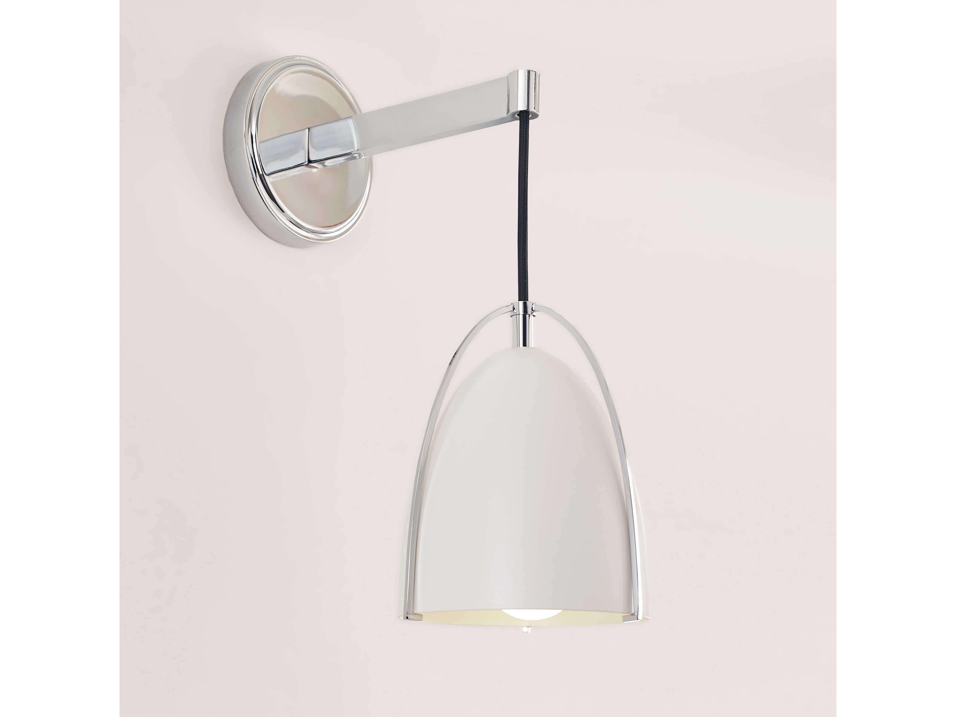 Visual Comfort Studio Norman 1-Light Chrome Wall Sconce