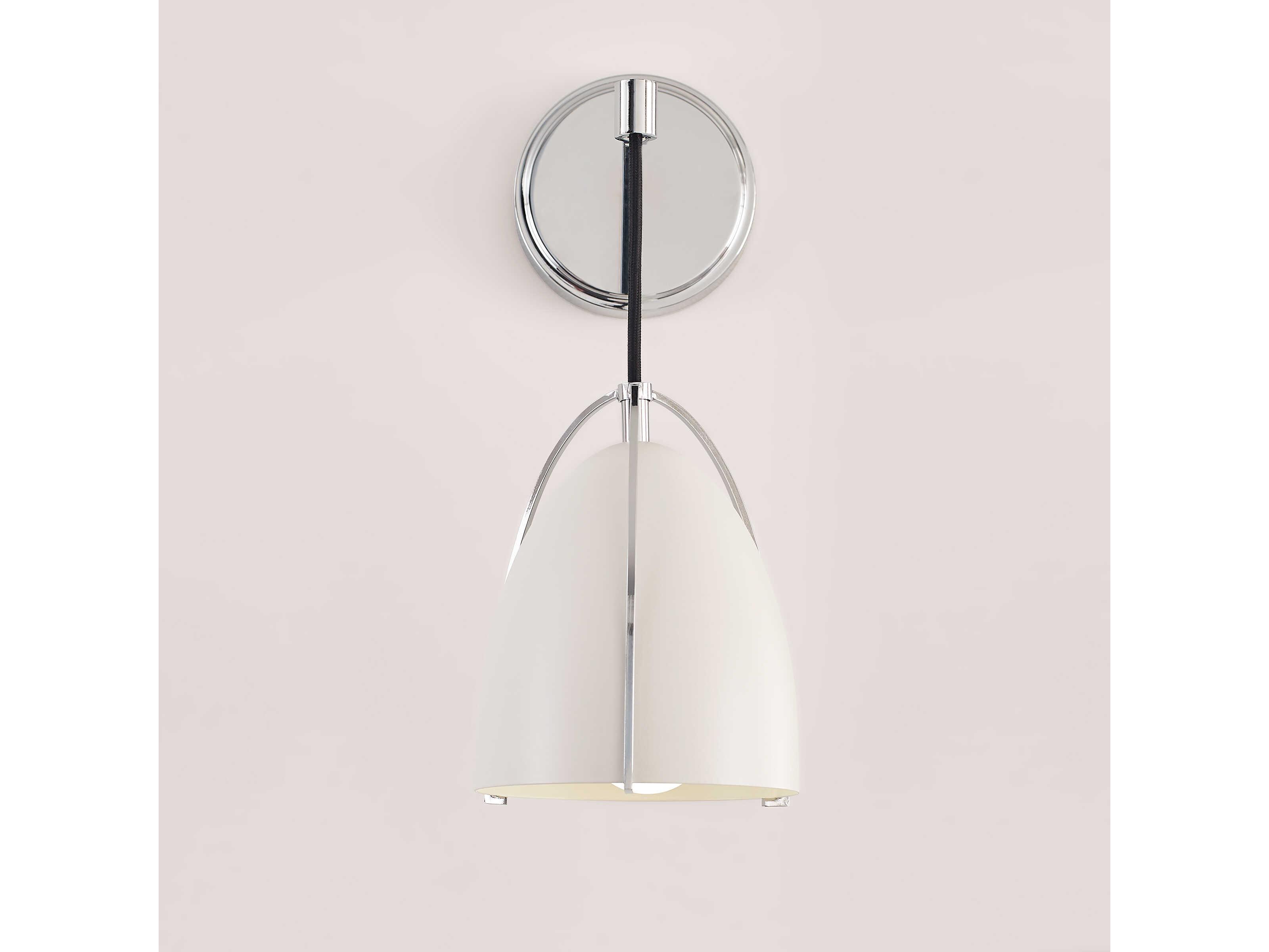 Visual Comfort Studio Norman 1-Light Chrome Wall Sconce