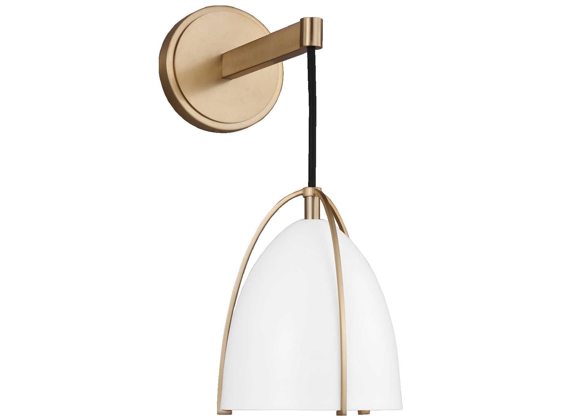 Visual Comfort Studio Norman 1-Light Satin Brass Wall Sconce