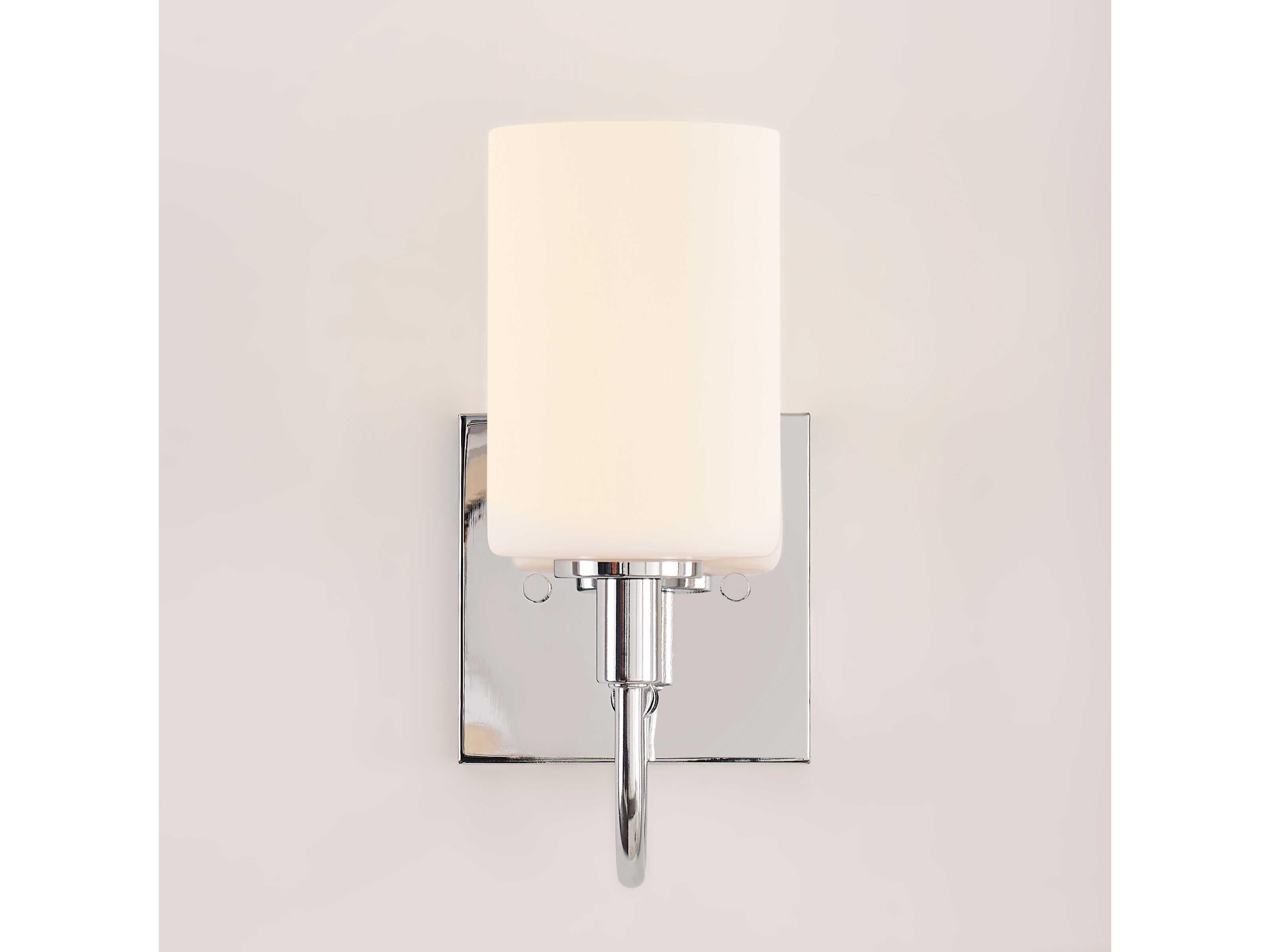 Visual Comfort Studio Oak Moore 1-Light Chrome Wall Sconce