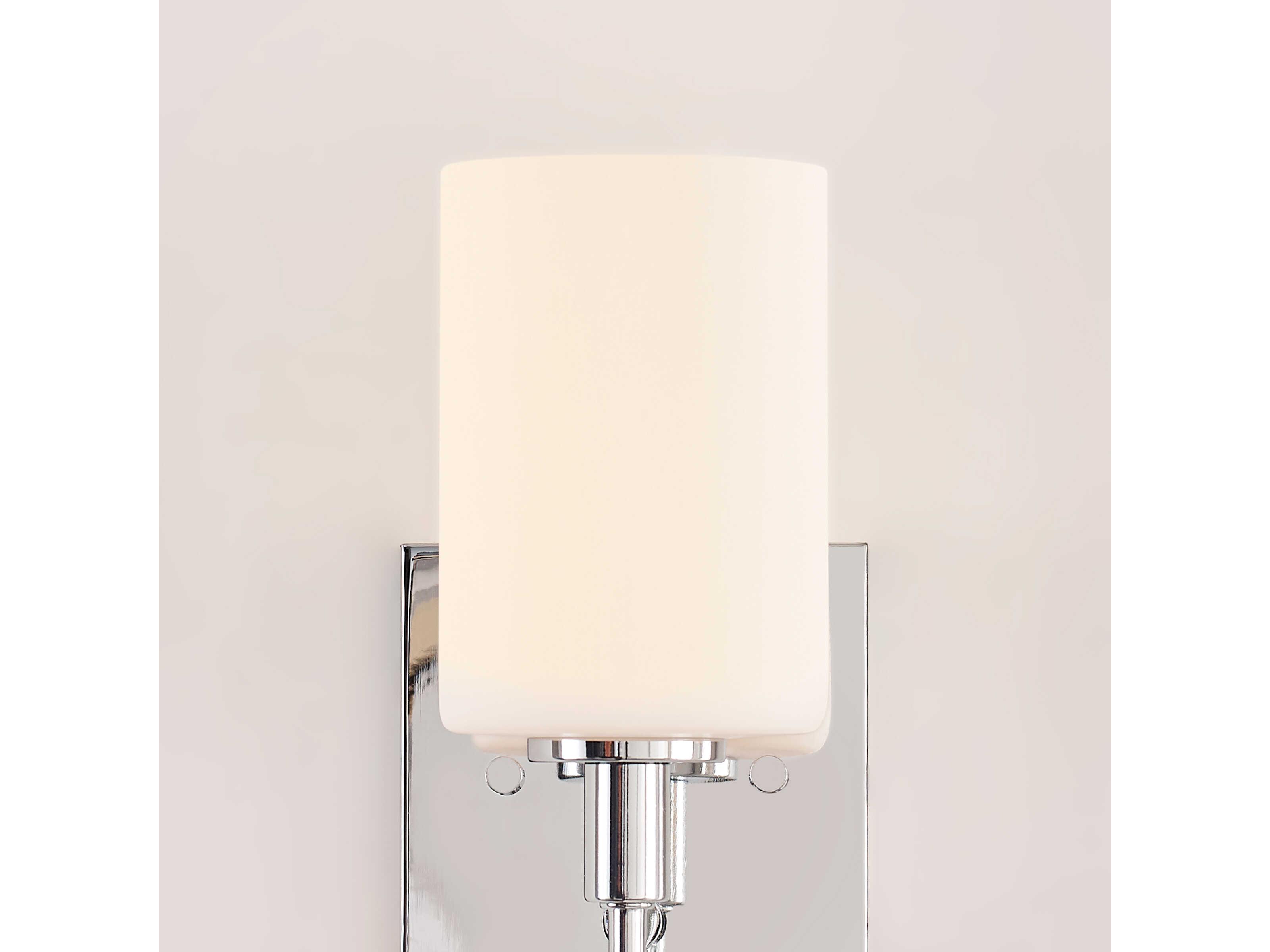 Visual Comfort Studio Oak Moore 1-Light Chrome Wall Sconce