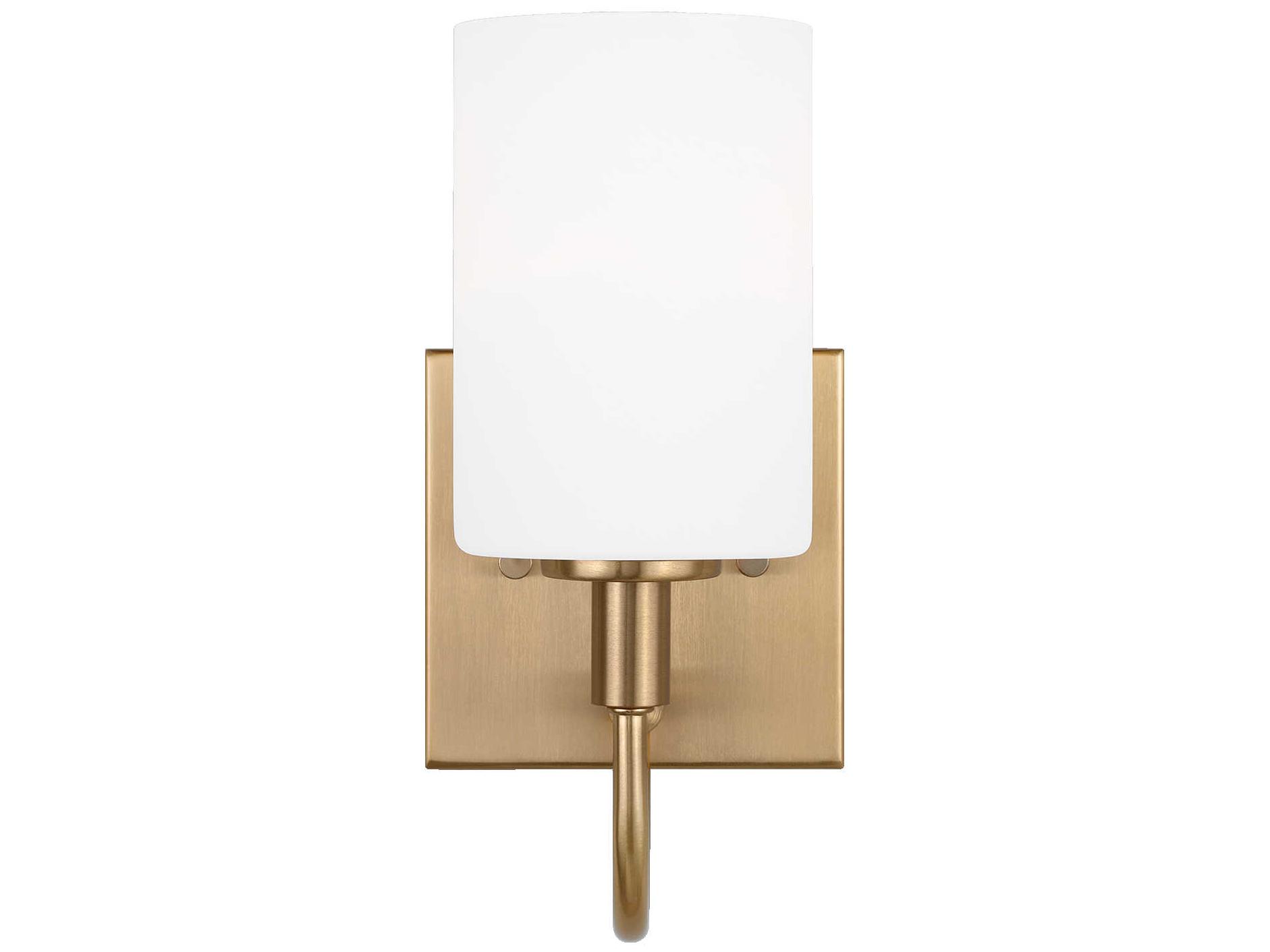 Visual Comfort Studio Oak Moore 1-Light Satin Brass Wall Sconce