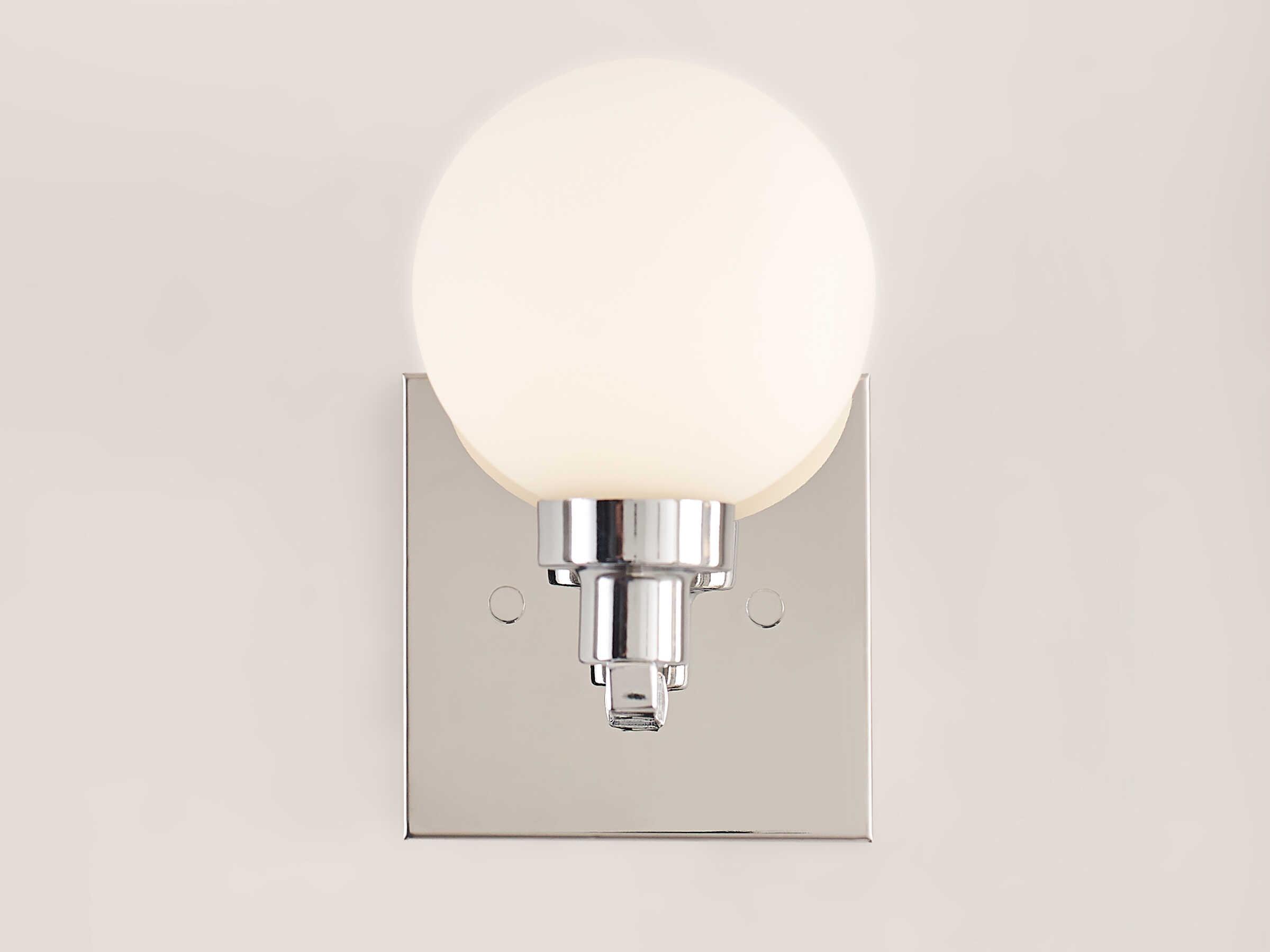 Visual Comfort Studio Clybourn 1-Light Chrome Wall Sconce