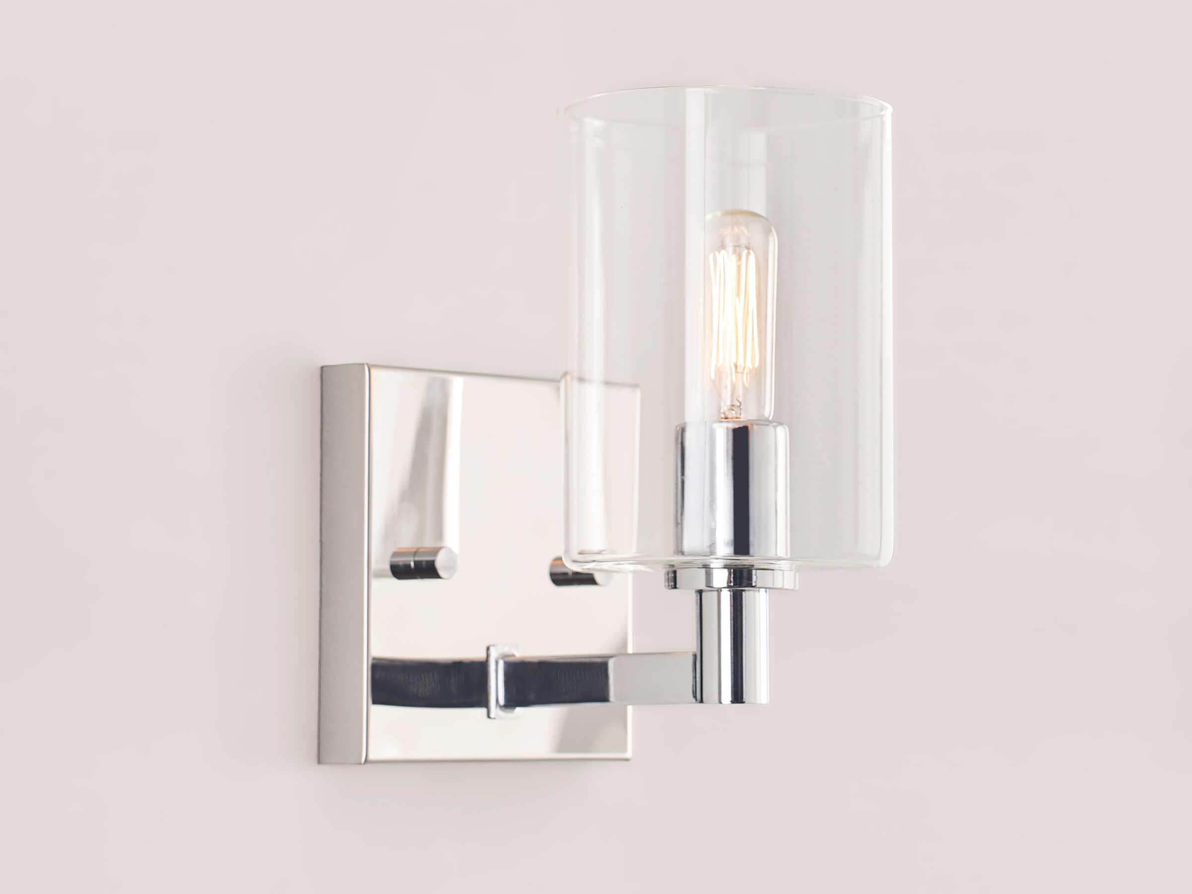Visual Comfort Studio Fullton 1-Light Chrome Wall Sconce