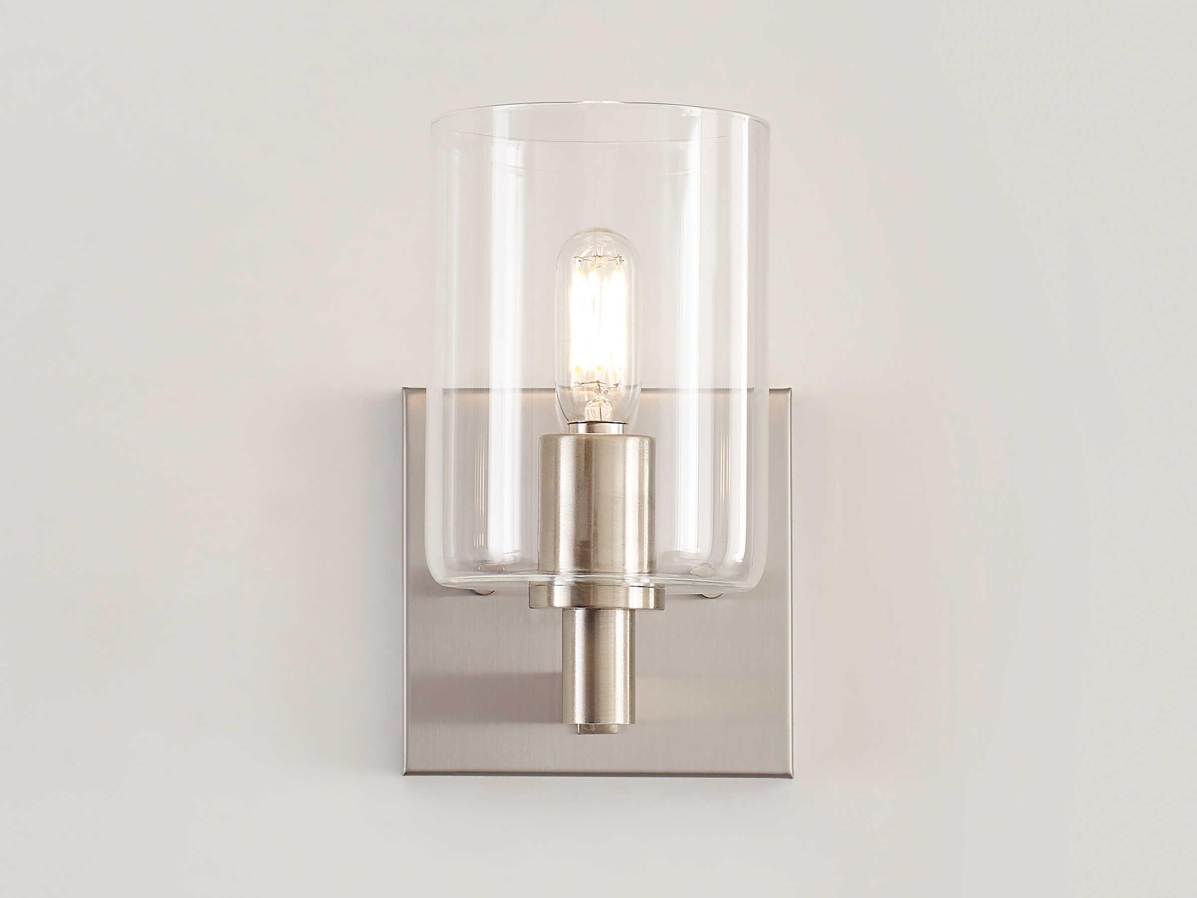 Visual Comfort Studio Fullton 1-Light Brushed Nickel Wall Sconce