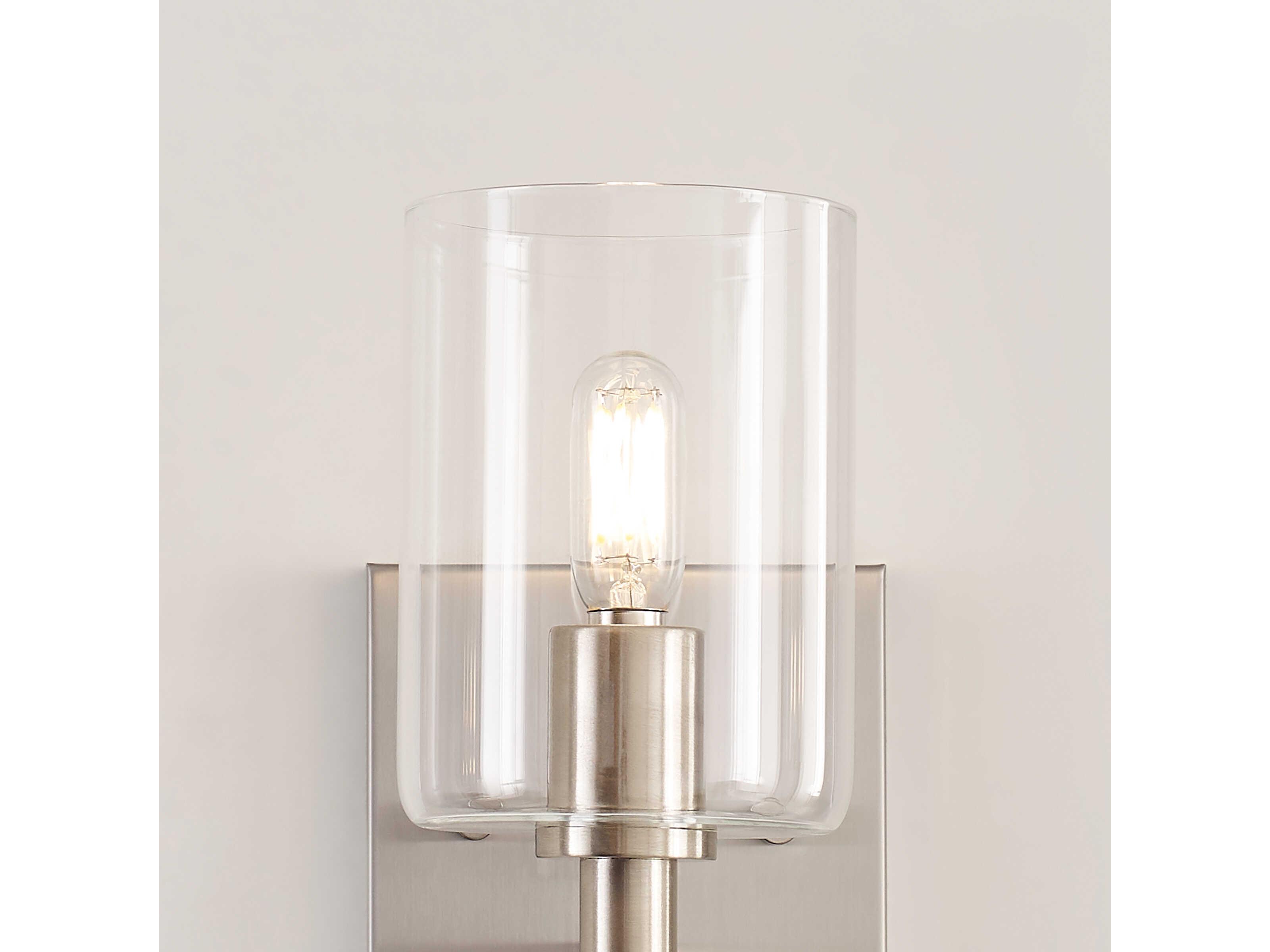 Visual Comfort Studio Fullton 1-Light Brushed Nickel Wall Sconce