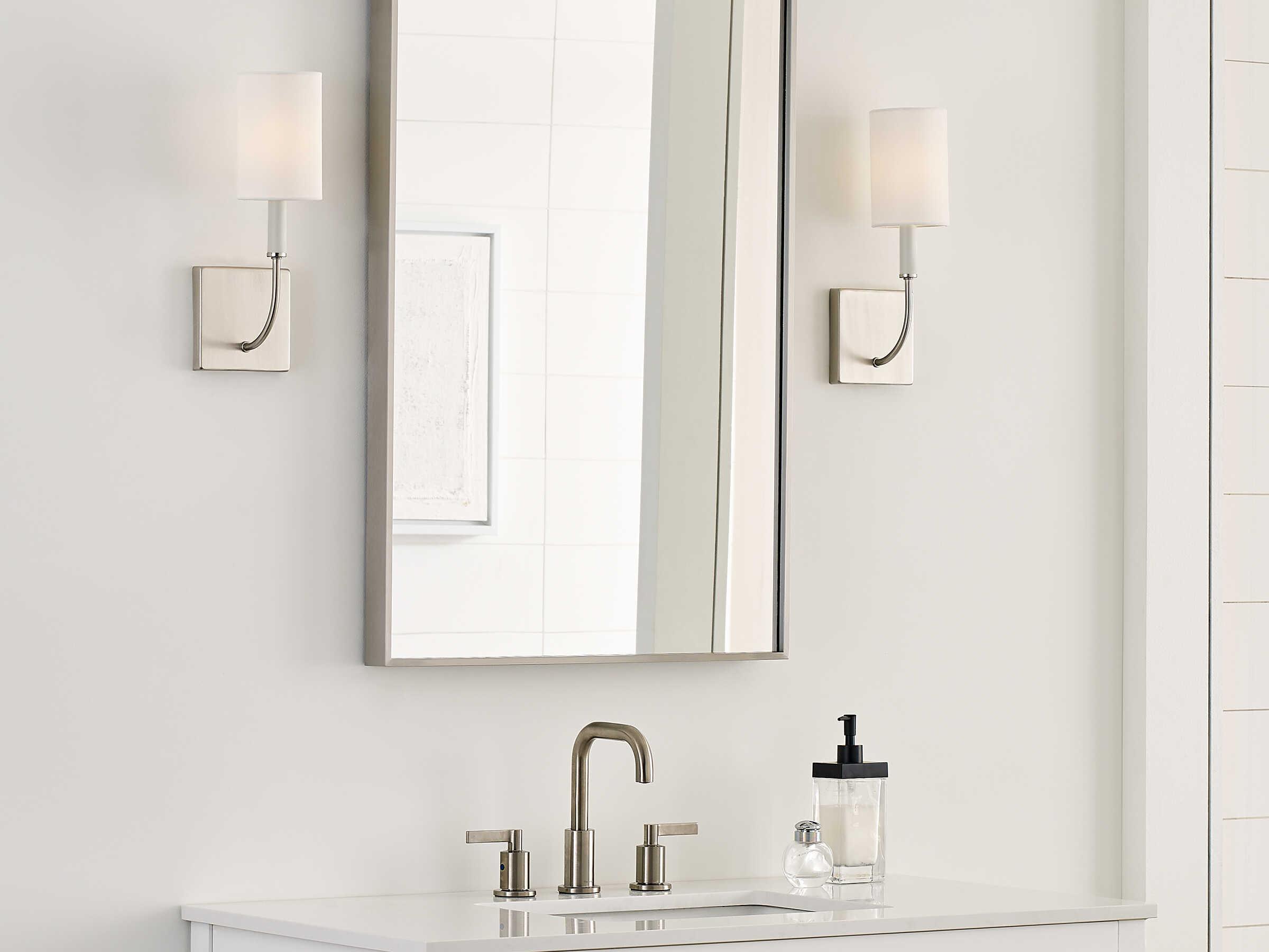 Visual Comfort Studio Greenwich 1-Light Brushed Nickel Wall Sconce