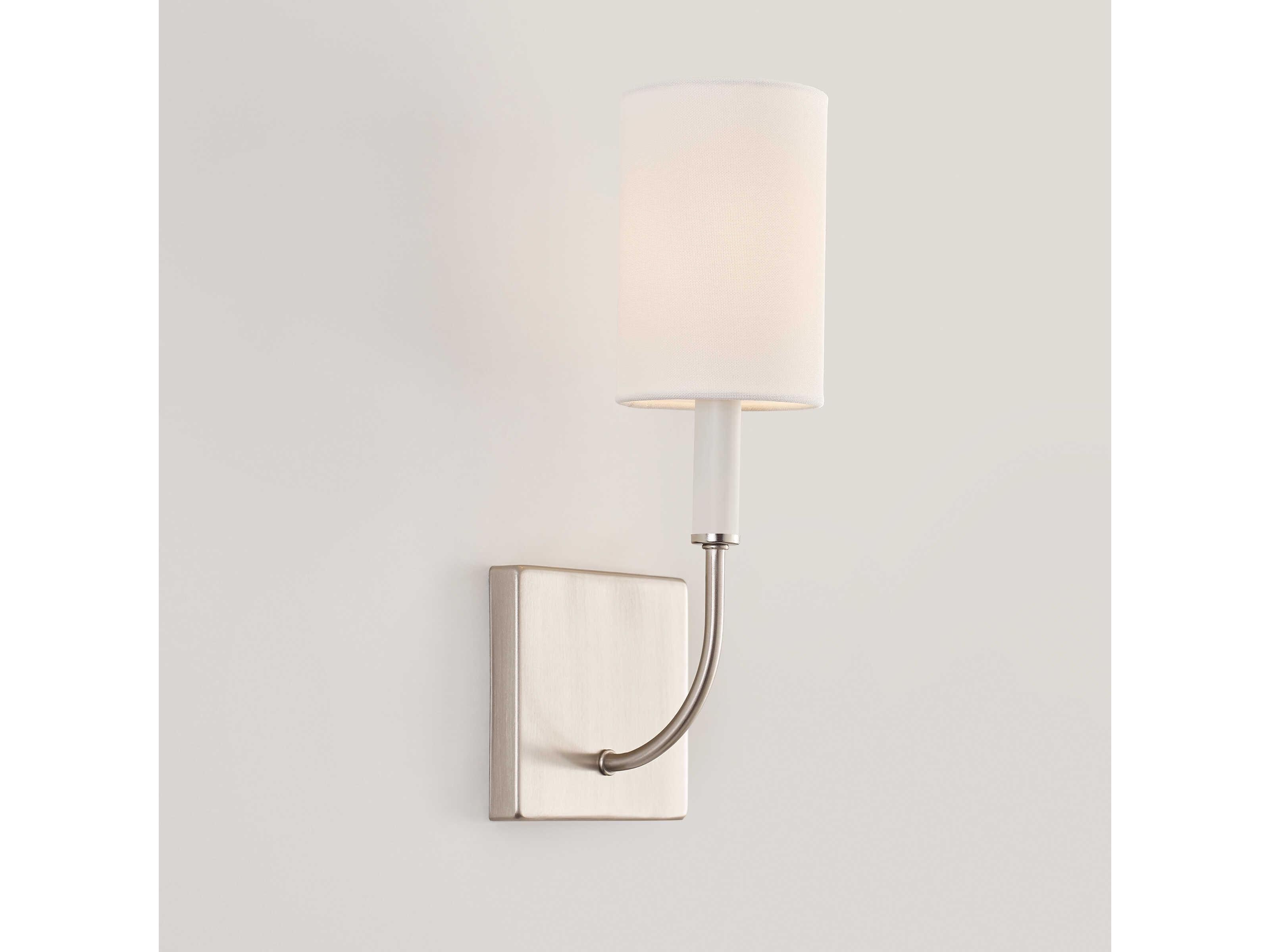 Visual Comfort Studio Greenwich 1-Light Brushed Nickel Wall Sconce