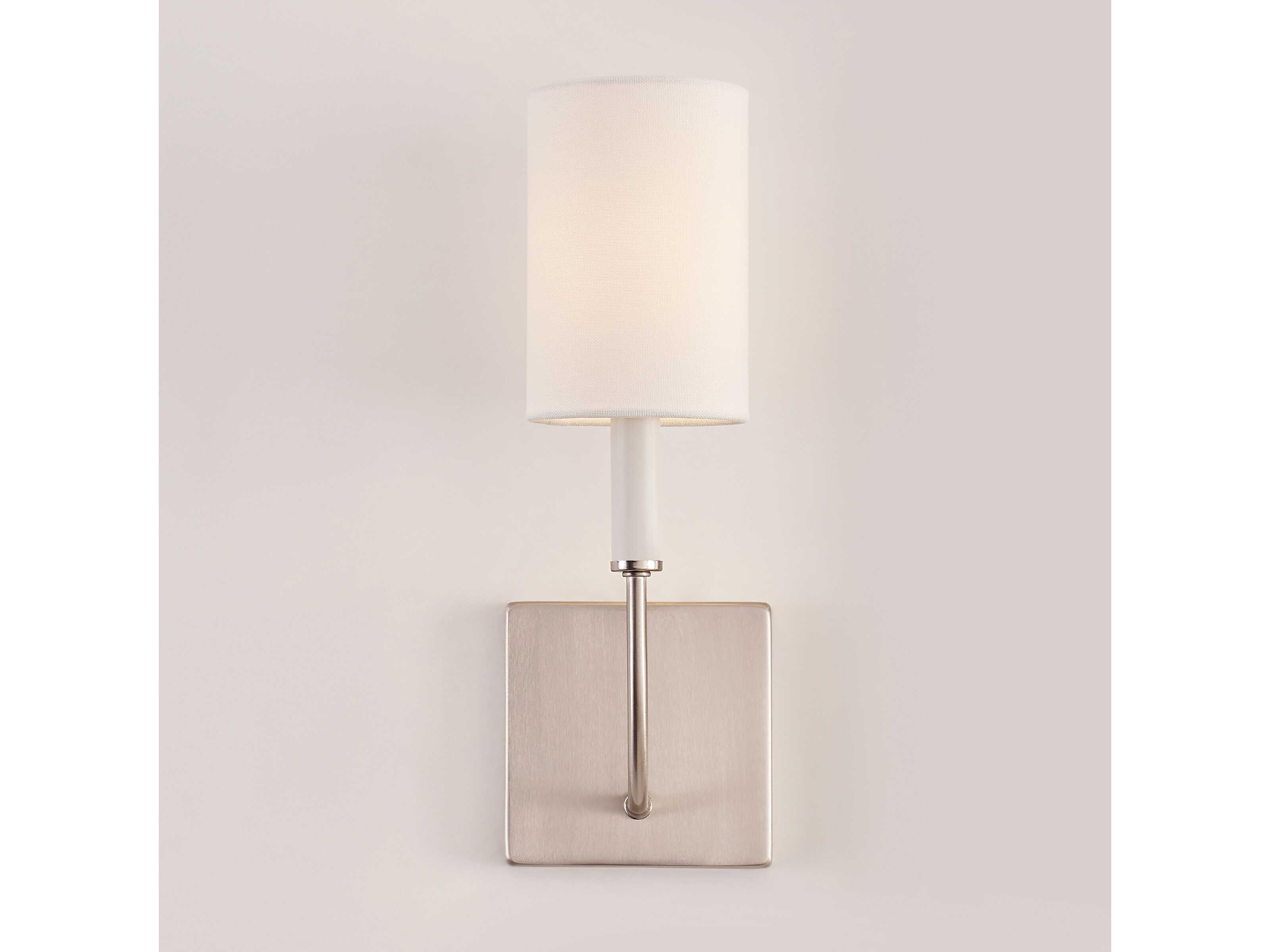 Visual Comfort Studio Greenwich 1-Light Brushed Nickel Wall Sconce