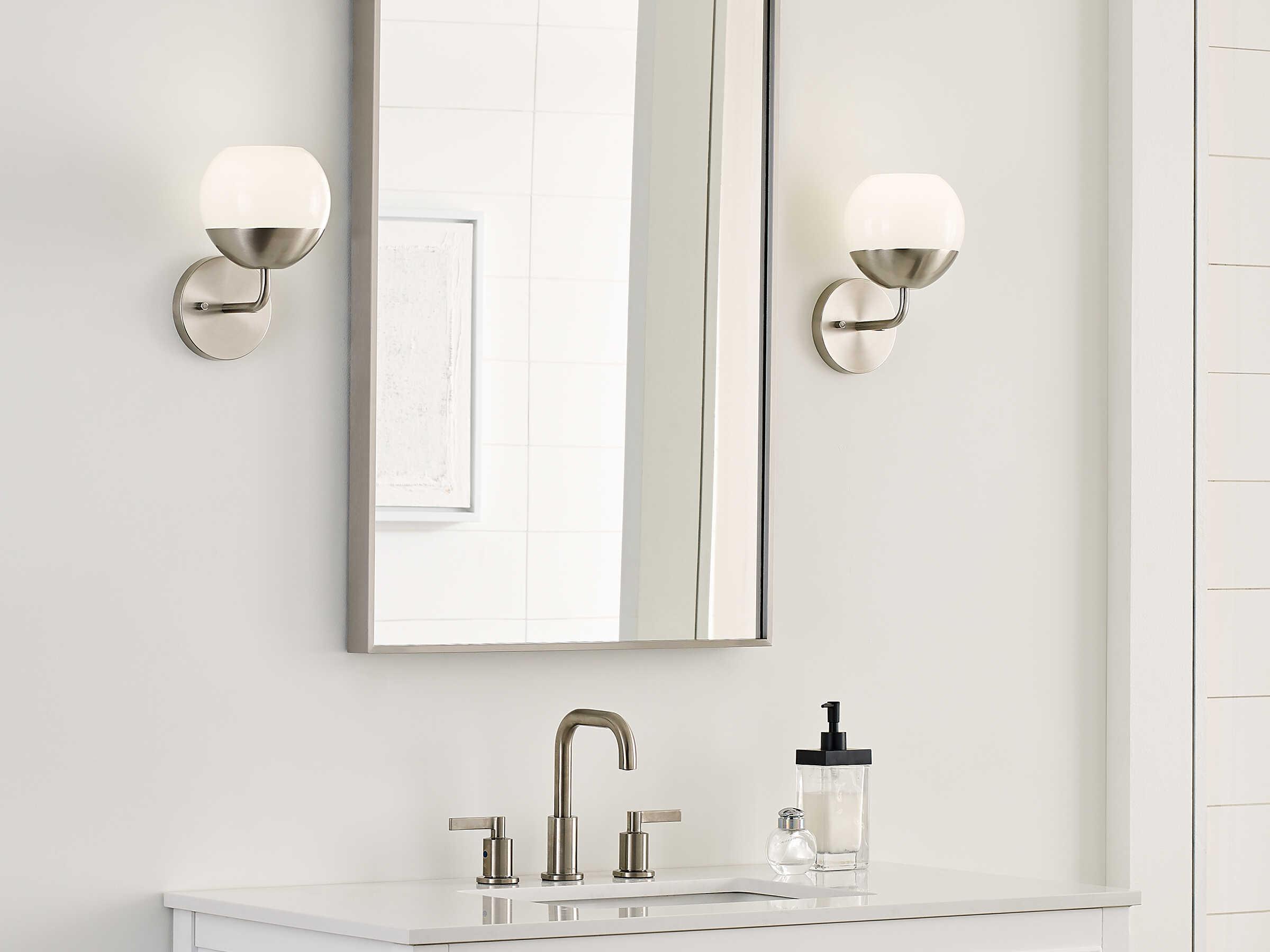 Visual Comfort Studio Alvin 1-Light Brushed Nickel Wall Sconce