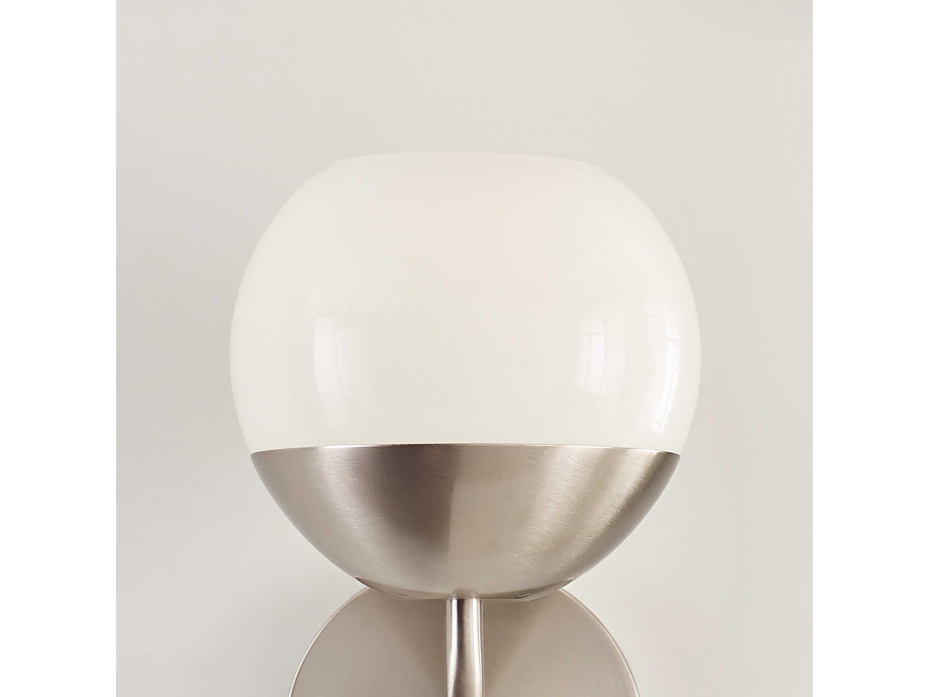 Visual Comfort Studio Alvin 1-Light Brushed Nickel Wall Sconce