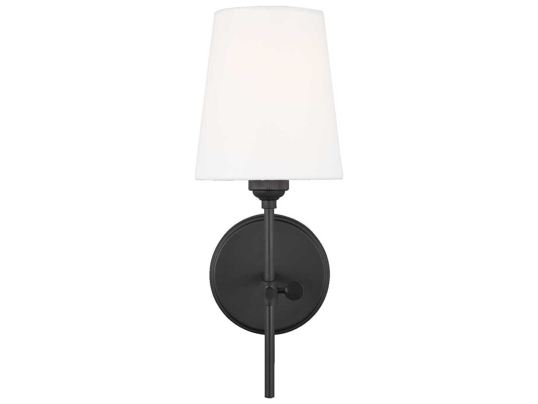 Visual Comfort Studio Baker 1-Light Midnight Black Wall Sconce
