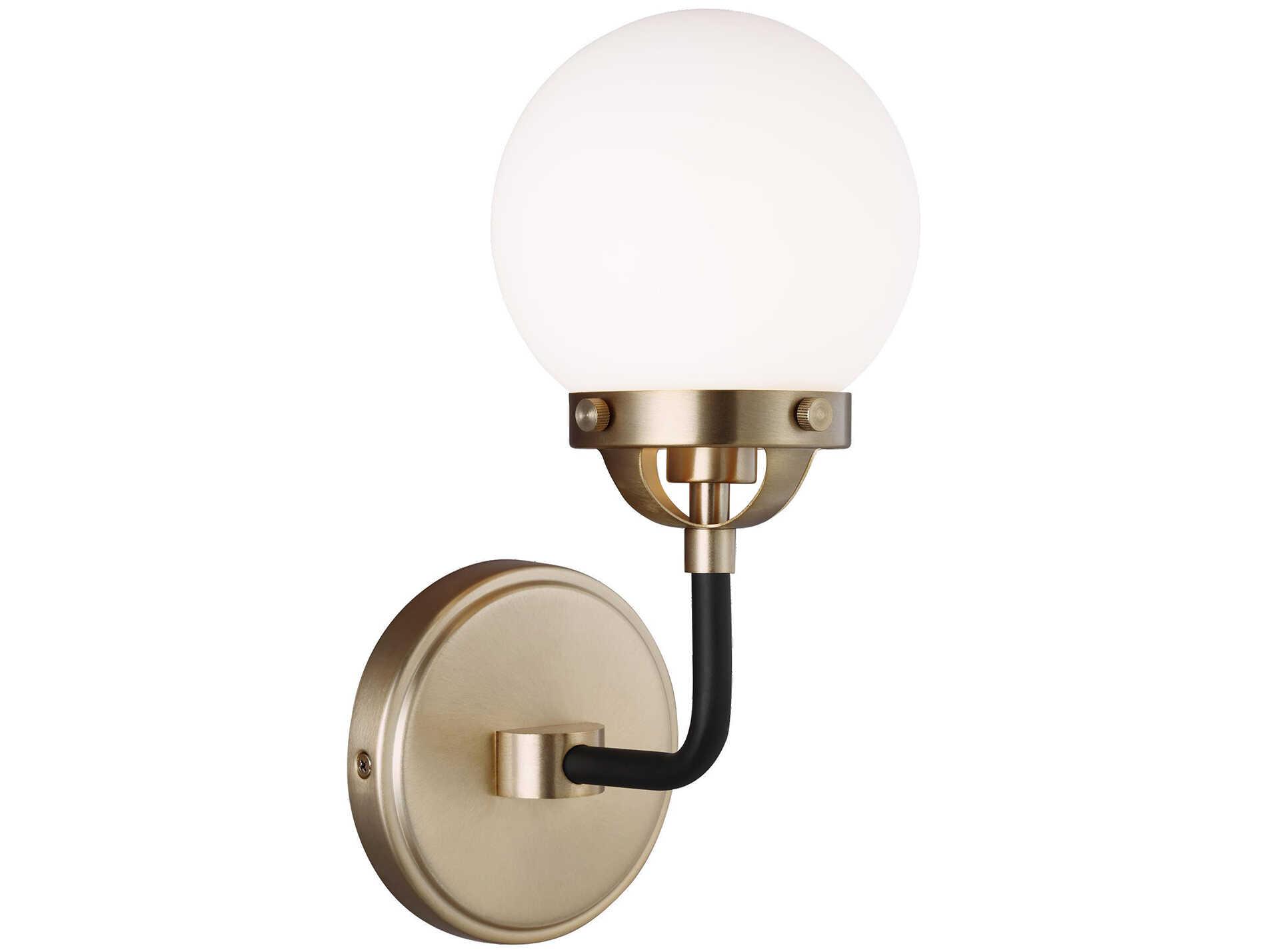 Visual Comfort Studio Cafe 1-Light Satin Brass Wall Sconce