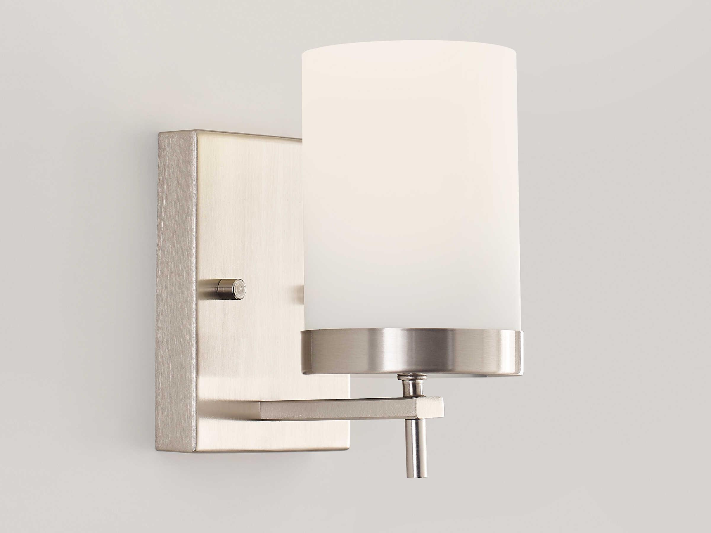 Visual Comfort Studio Zire 1-Light Brushed Nickel Wall Sconce