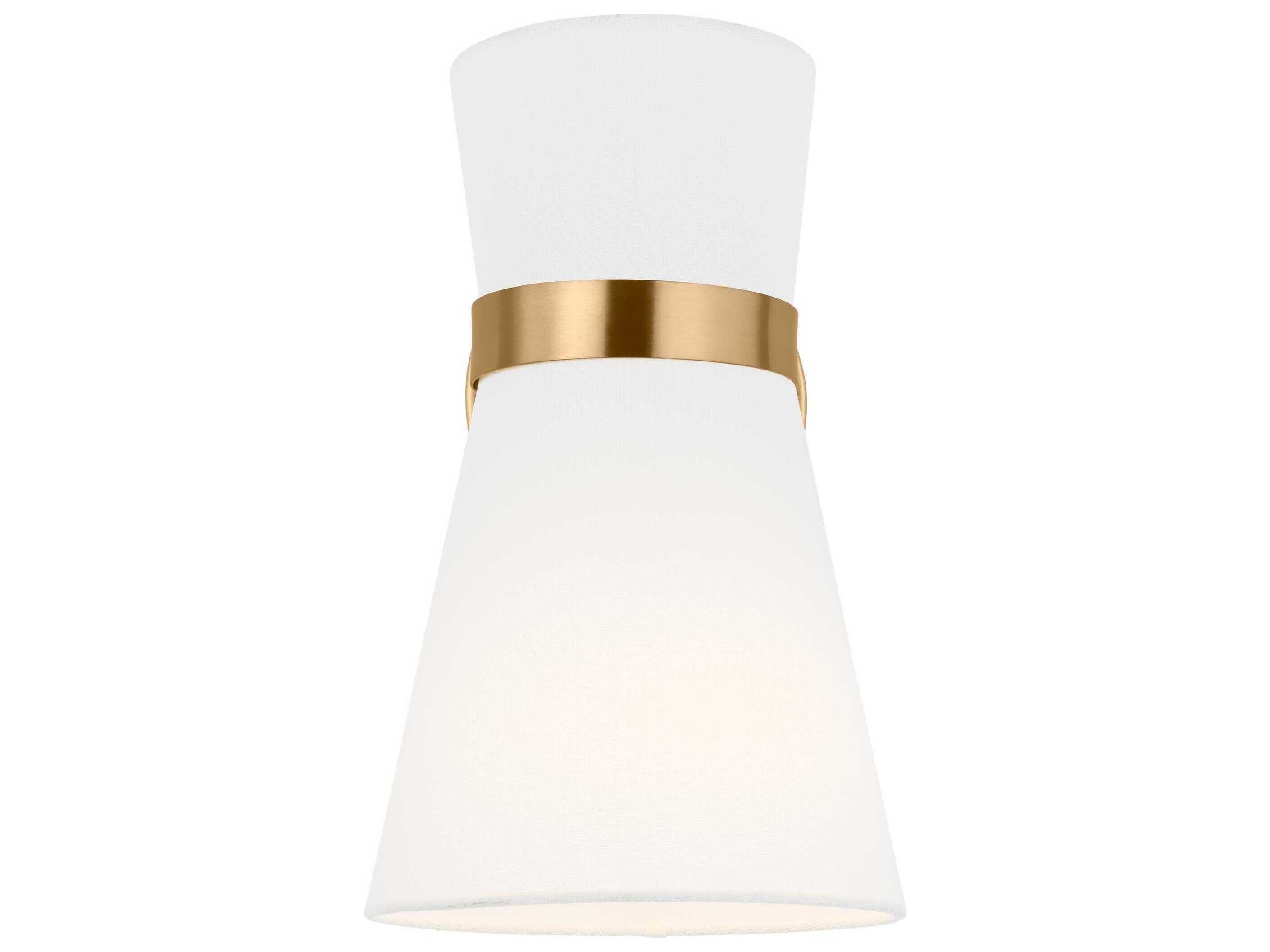 Visual Comfort Studio Clark 1-Light Satin Brass Wall Sconce