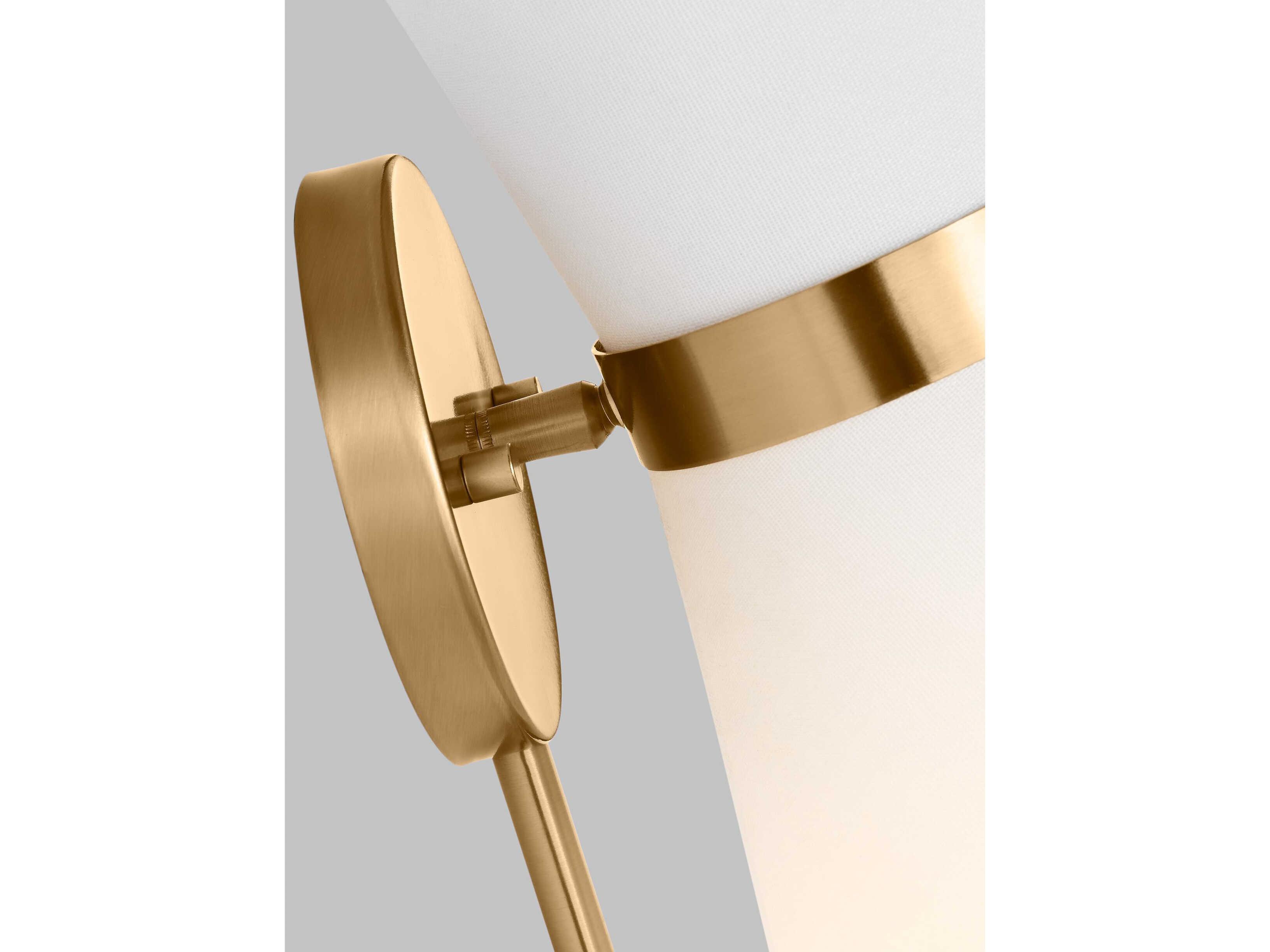 Visual Comfort Studio Clark 1-Light Satin Brass Wall Sconce
