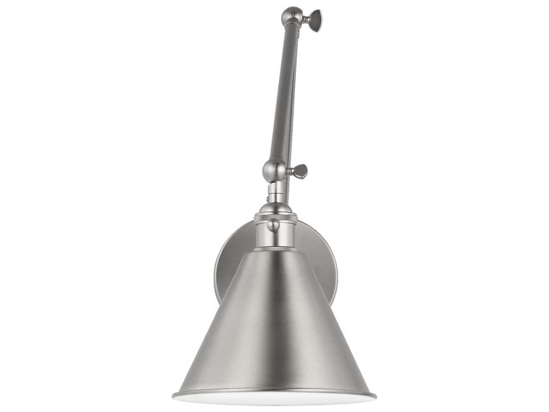 Visual Comfort Studio Salem 1-Light Brushed Nickel Swing Wall Sconce