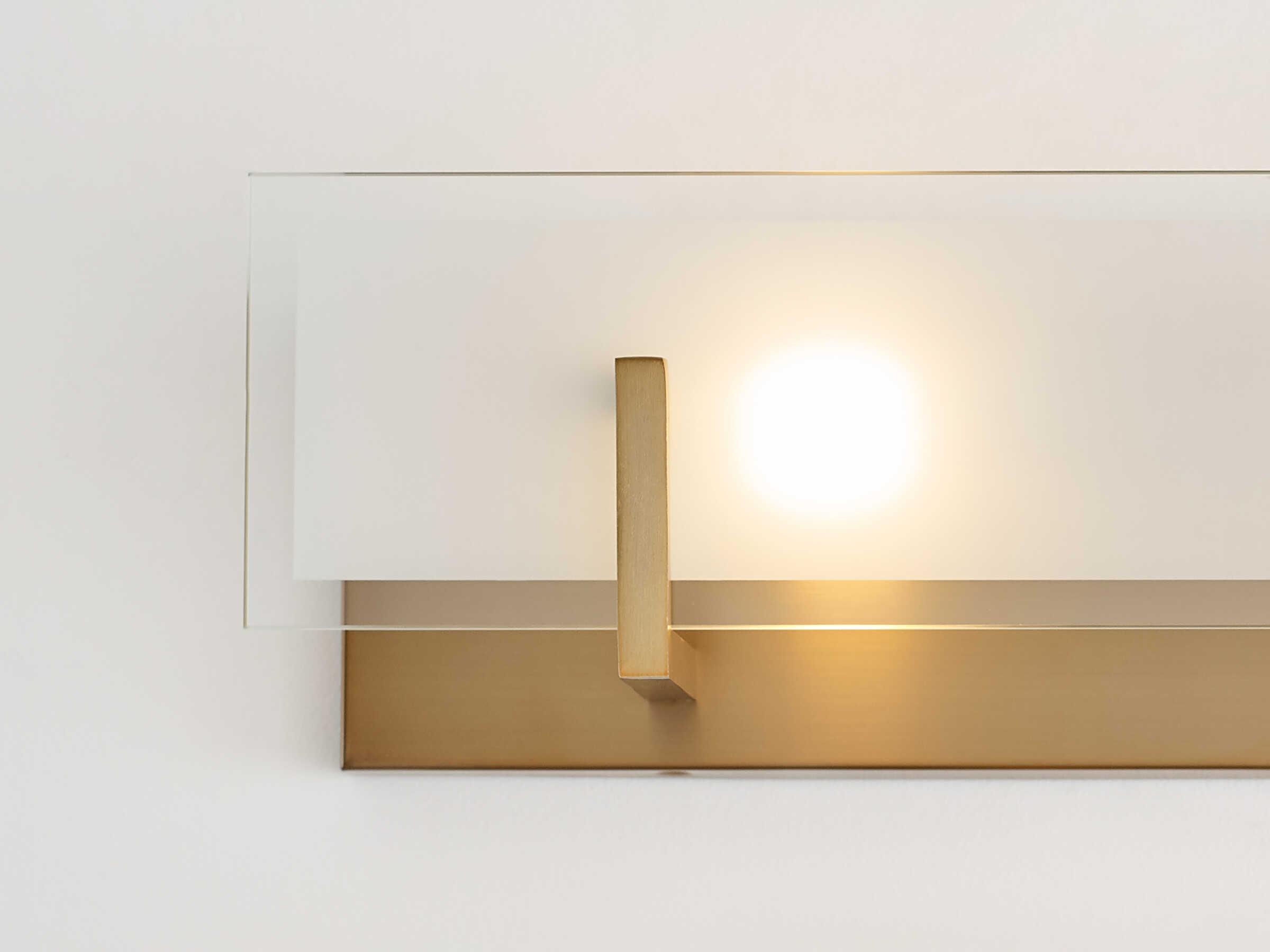 Visual Comfort Studio Syll 2-Light Satin Brass Vanity Light