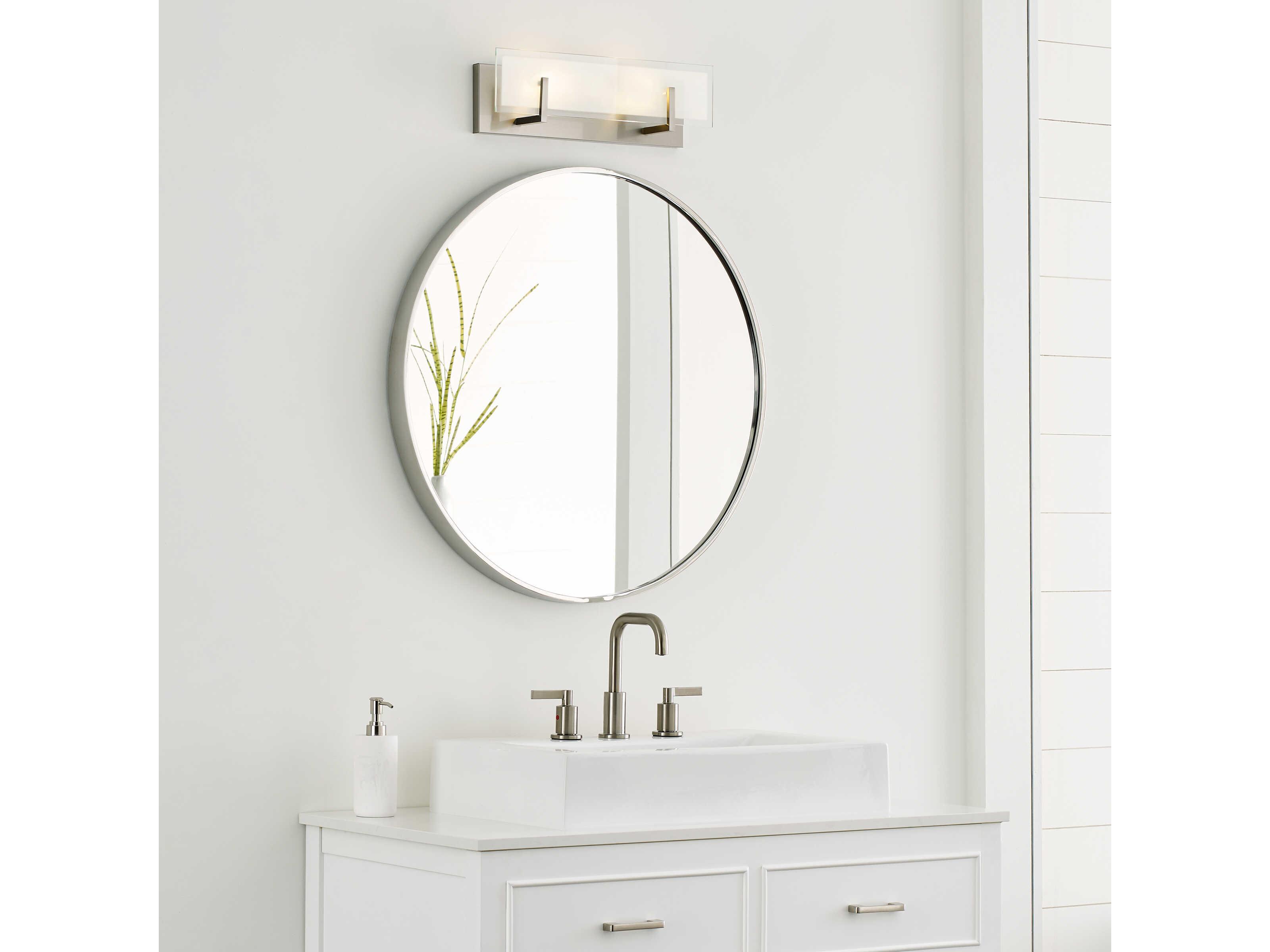 Visual Comfort Studio Syll 2-Light Brushed Nickel Vanity Light