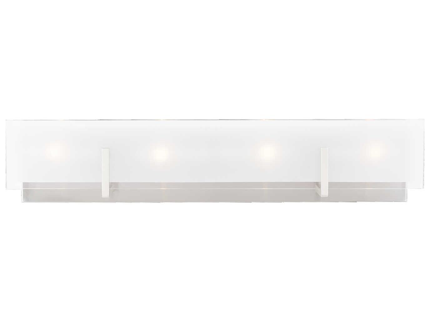 Visual Comfort Studio Syll 4-Light Brushed Nickel Vanity Light