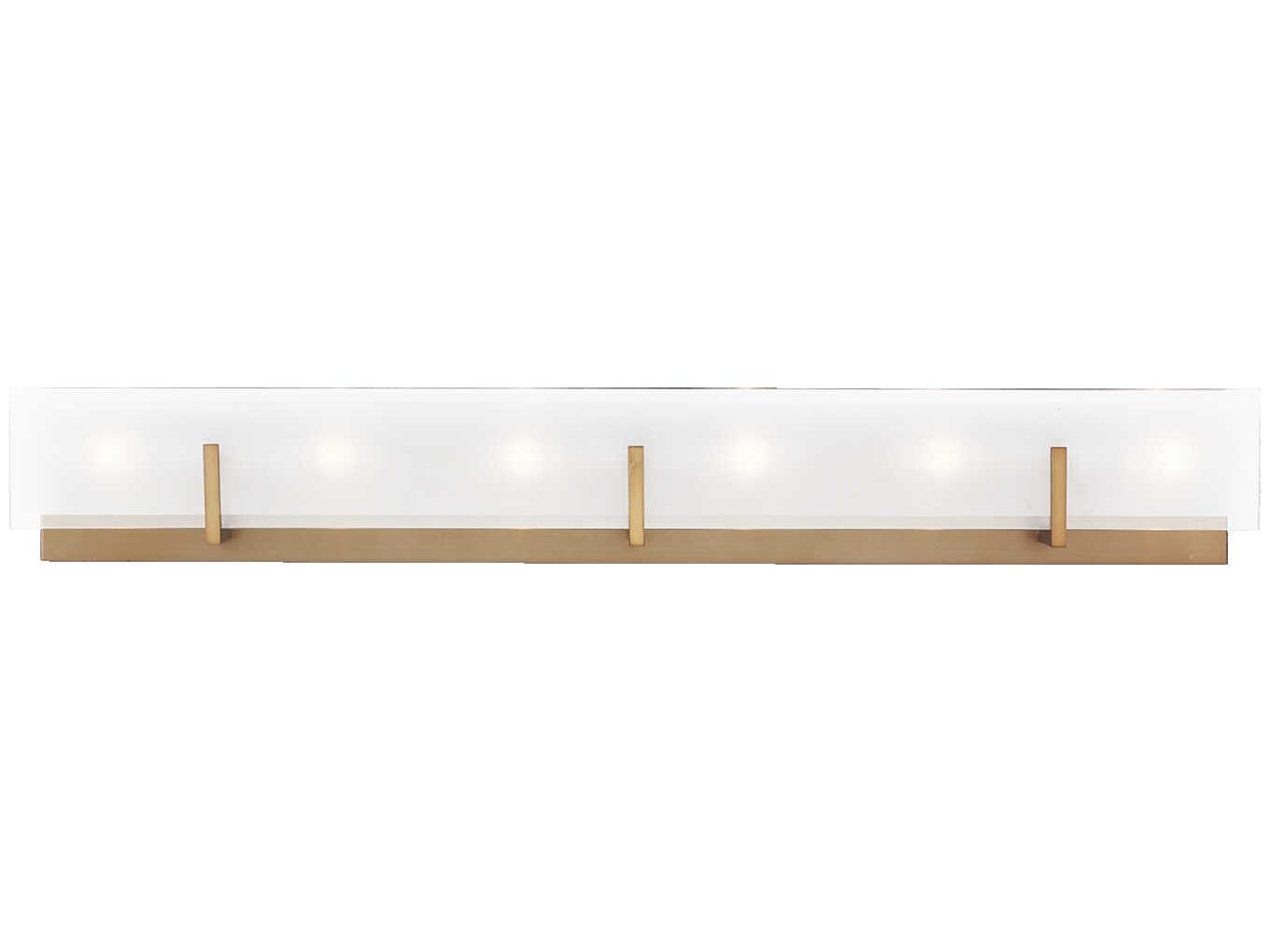 Visual Comfort Studio Syll 6-Light Satin Brass Vanity Light