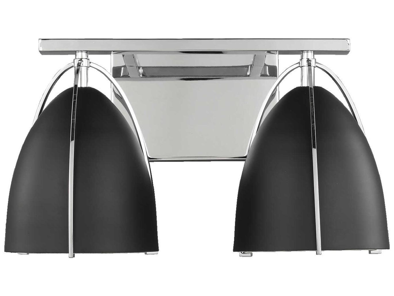Visual Comfort Studio Norman 2-Light Chrome Vanity Light