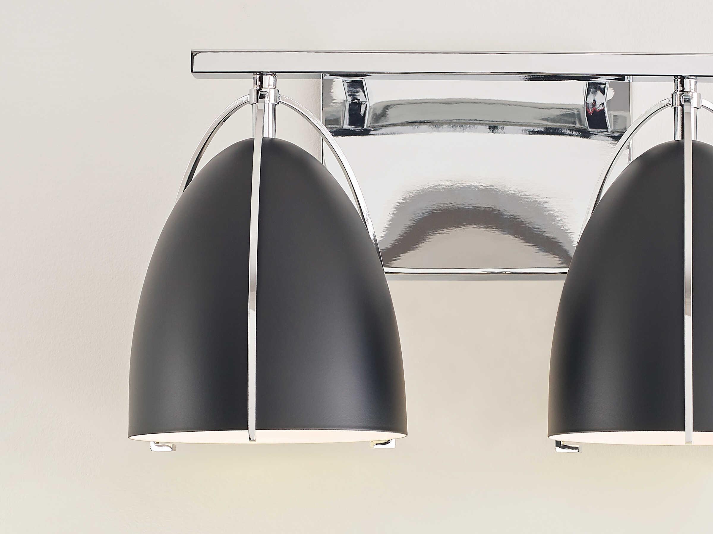 Visual Comfort Studio Norman 2-Light Chrome Vanity Light